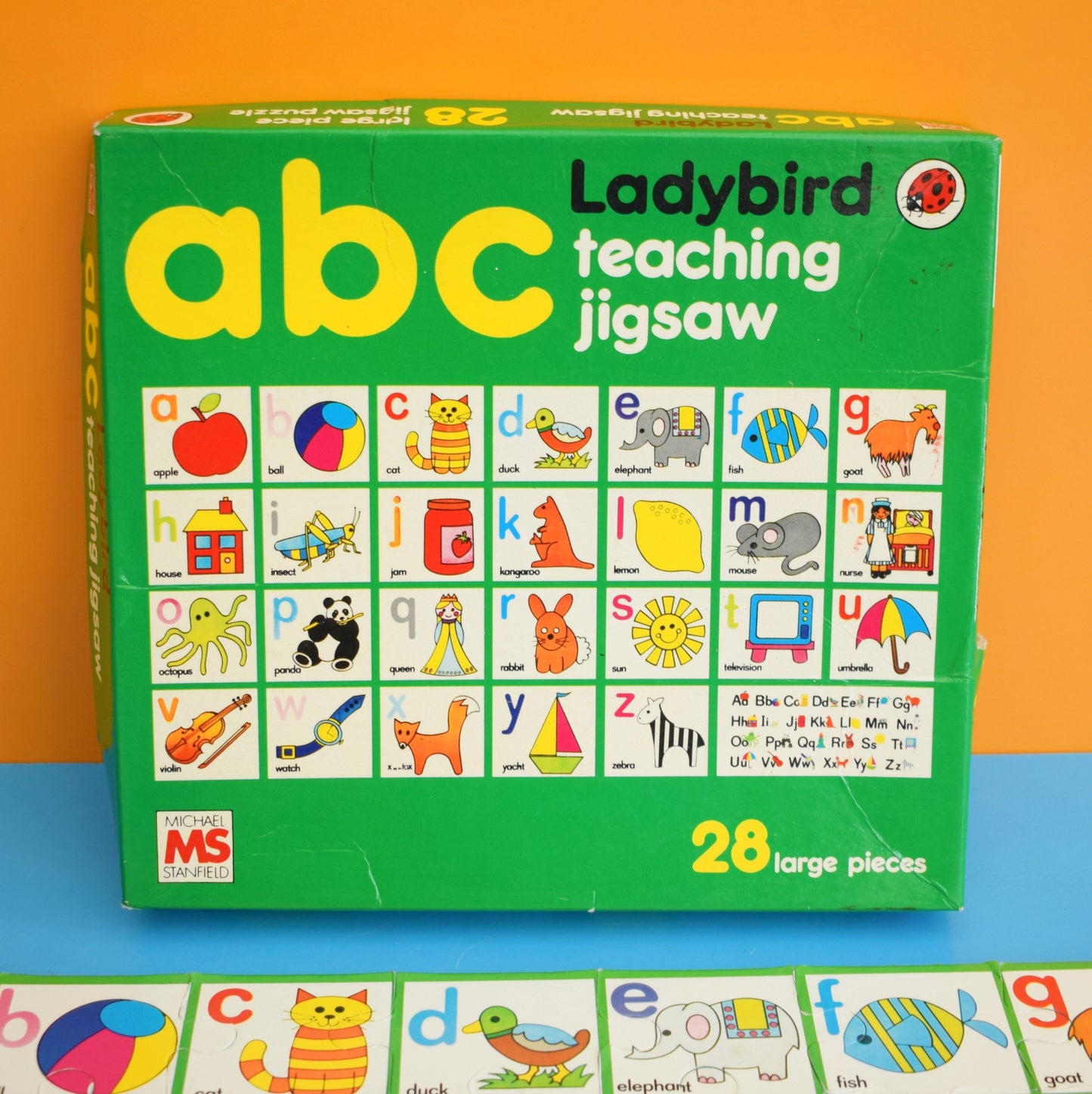 Vintage 1980s Ladybird Jigsaw Puzzle - ABC teaching . by Vintage