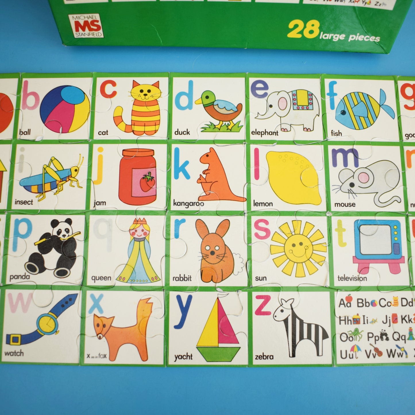 Vintage 1980s Ladybird Jigsaw Puzzle - ABC teaching . by Vintage
