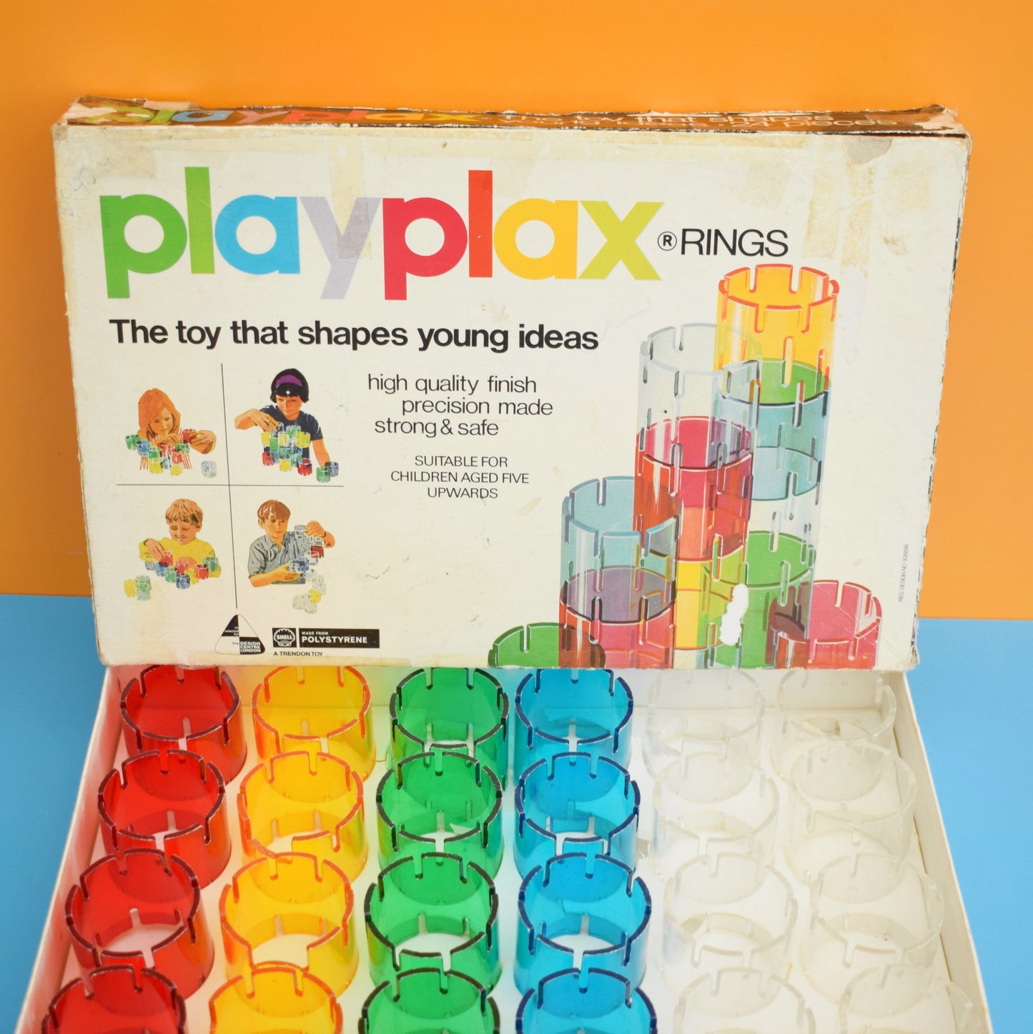 Vintage 1960s Playplax Playbox - Boxed - Trendon Toys - Rainbow .. by Pineapple Retro