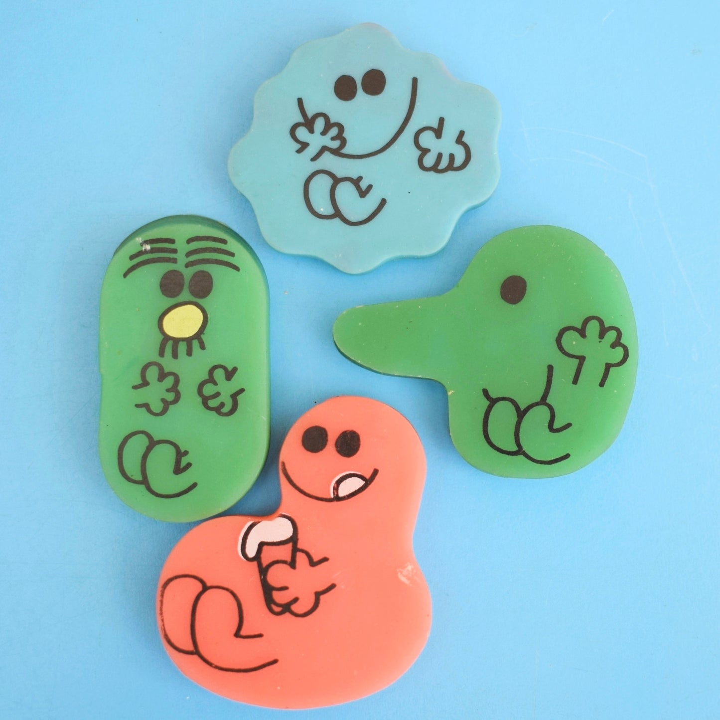 Vintage 1980s Collectable Eraser / Rubber - Mr Men - Mixed by Pineapple Retro