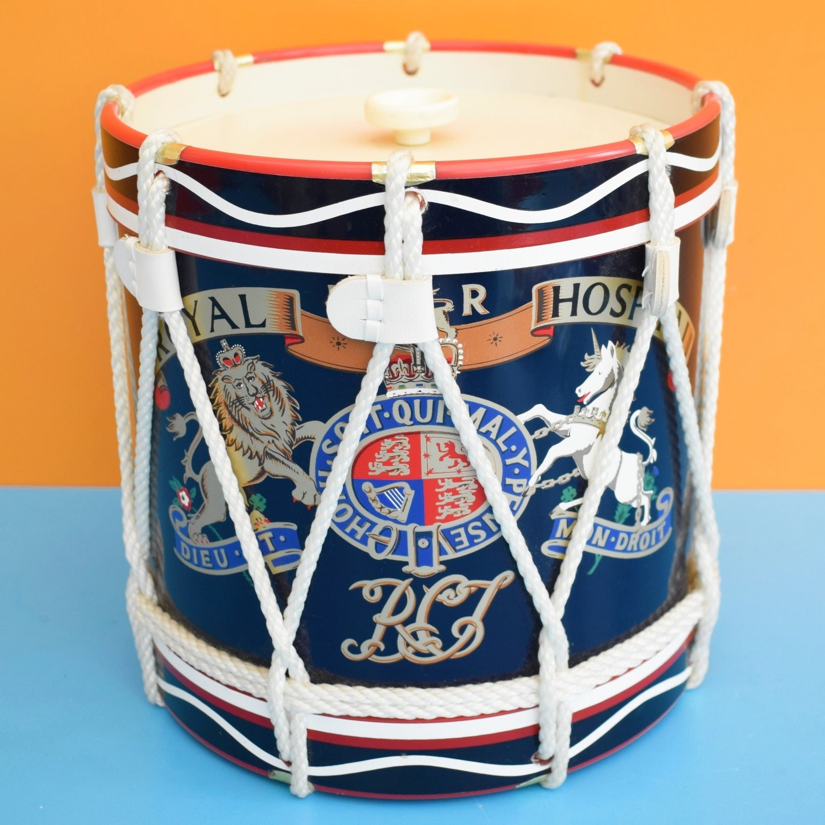 Vintage 1960s Drum Ice Bucket - Royal Hospital by Vintage