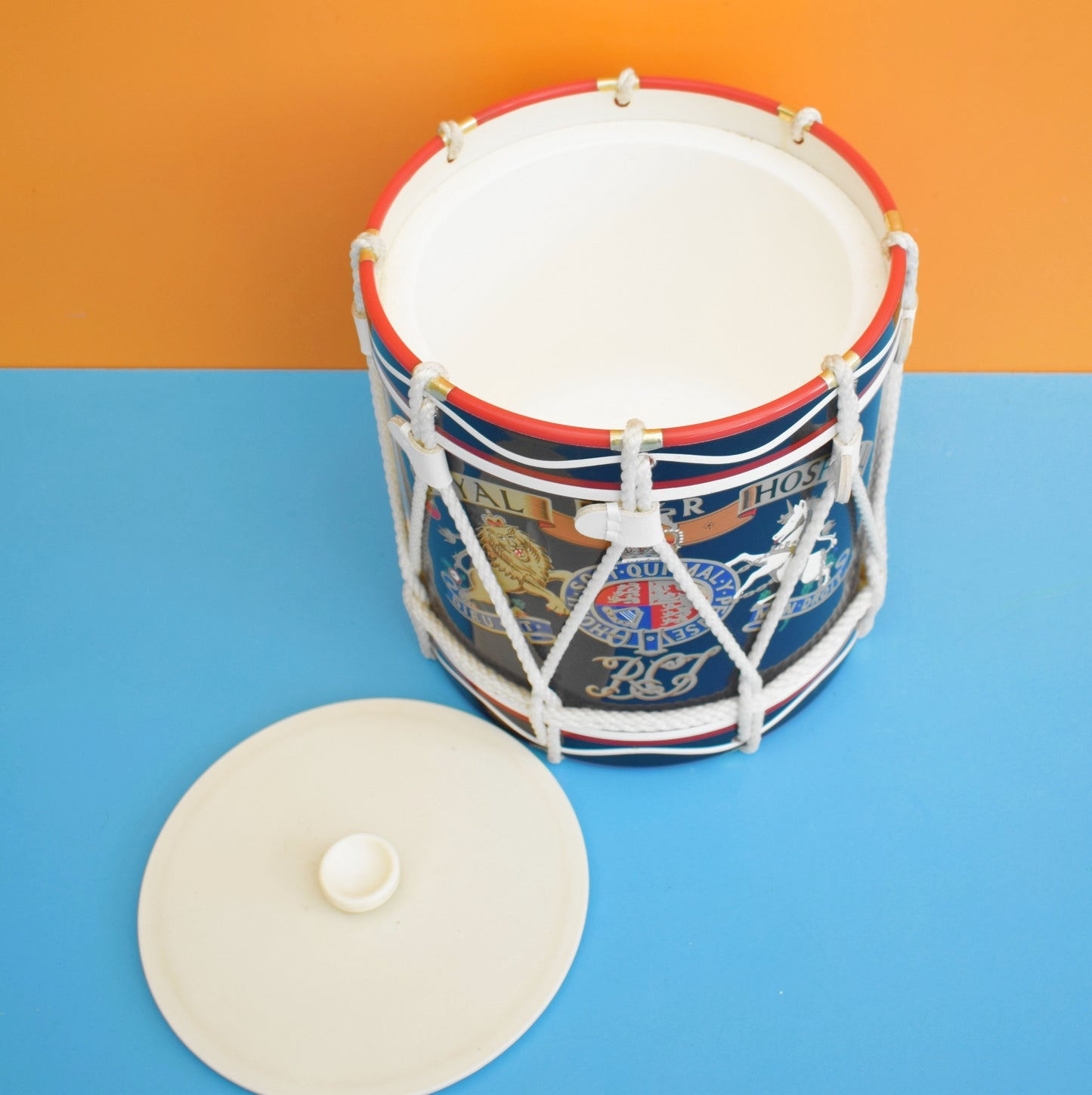Vintage 1960s Drum Ice Bucket - Royal Hospital by Vintage