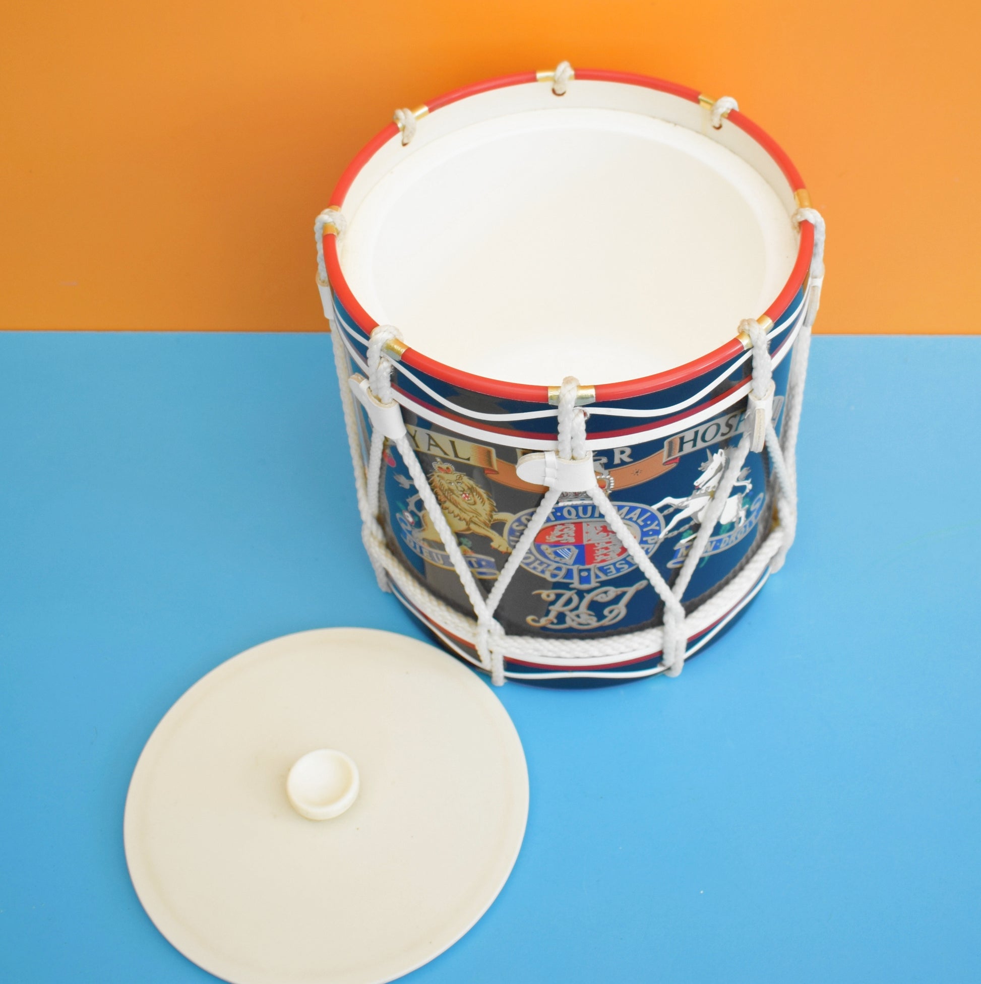 Vintage 1960s Drum Ice Bucket - Royal Hospital by Vintage