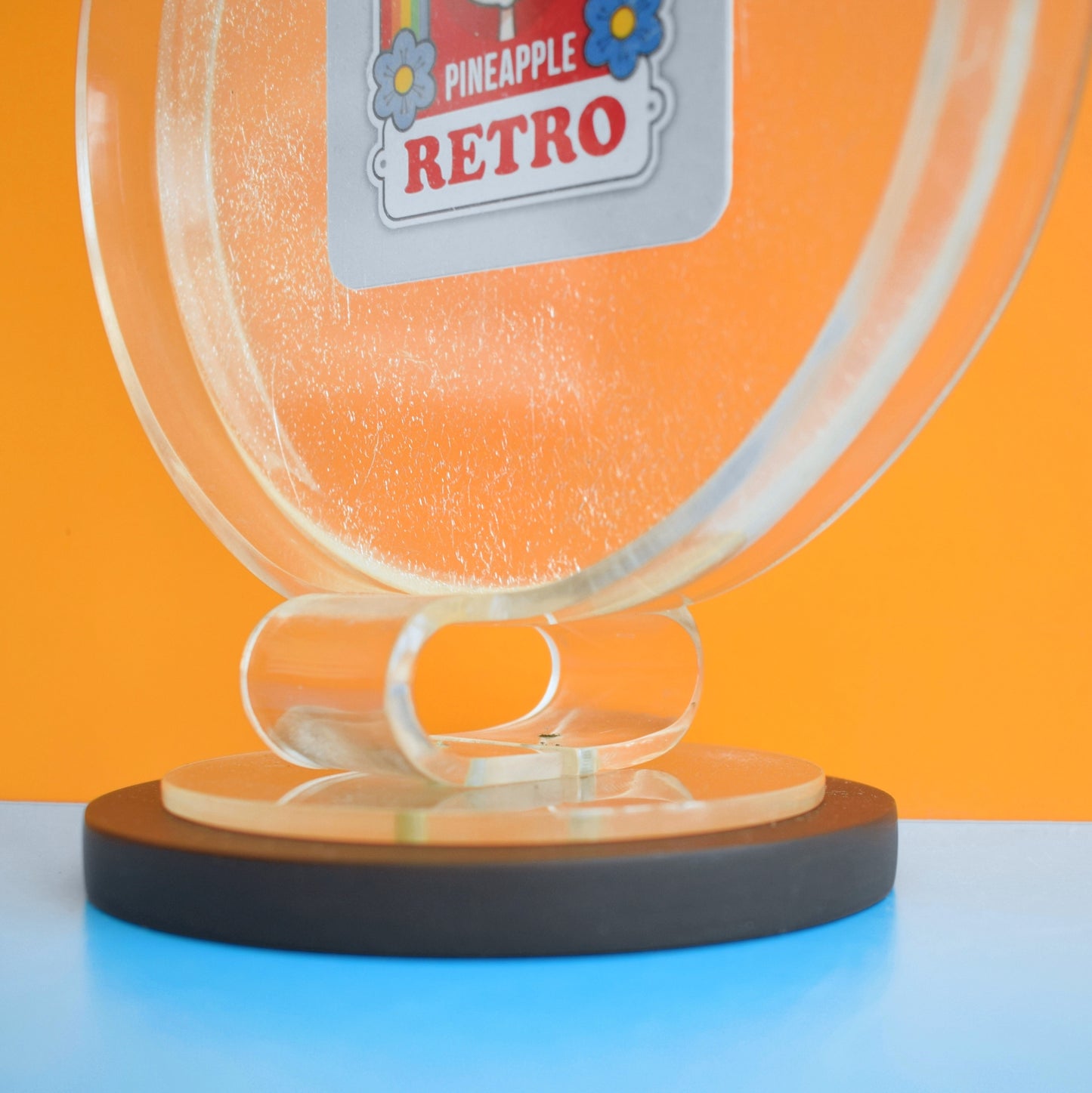 Vintage 1930s Perspex / Bakelite Floating Photo Frame by Vintage