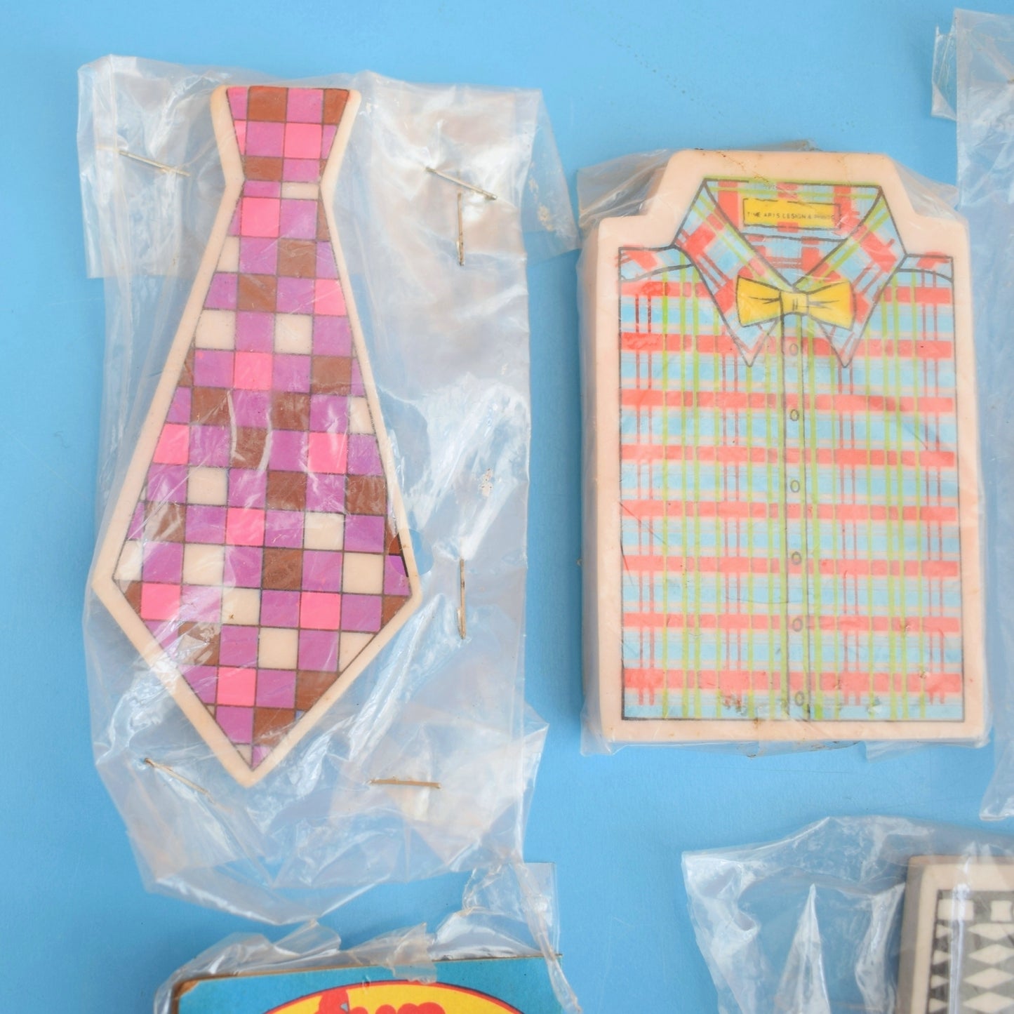 Vintage 1980s Collectable Erasers / Rubbers - Clothing