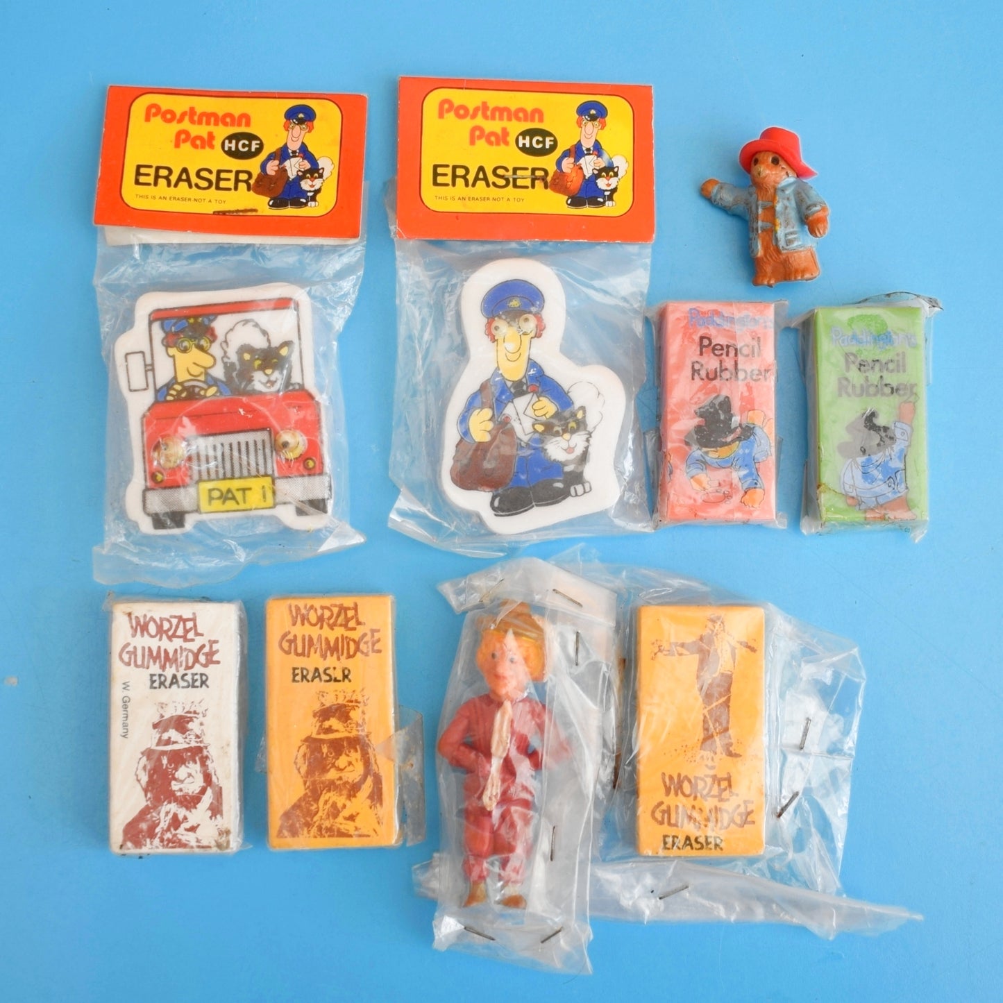 Vintage 1980s Collectable Eraser / Rubber - Cartoon / TV Characters