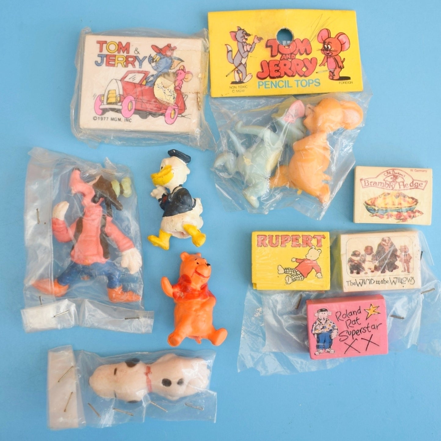 Vintage 1980s Collectable Eraser / Rubber - Cartoon / TV Characters