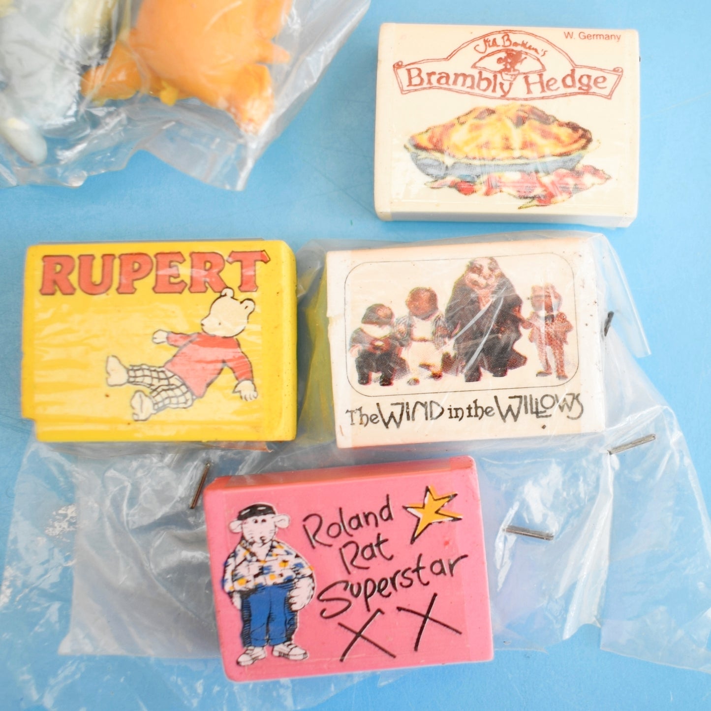 Vintage 1980s Collectable Eraser / Rubber - Cartoon / TV Characters