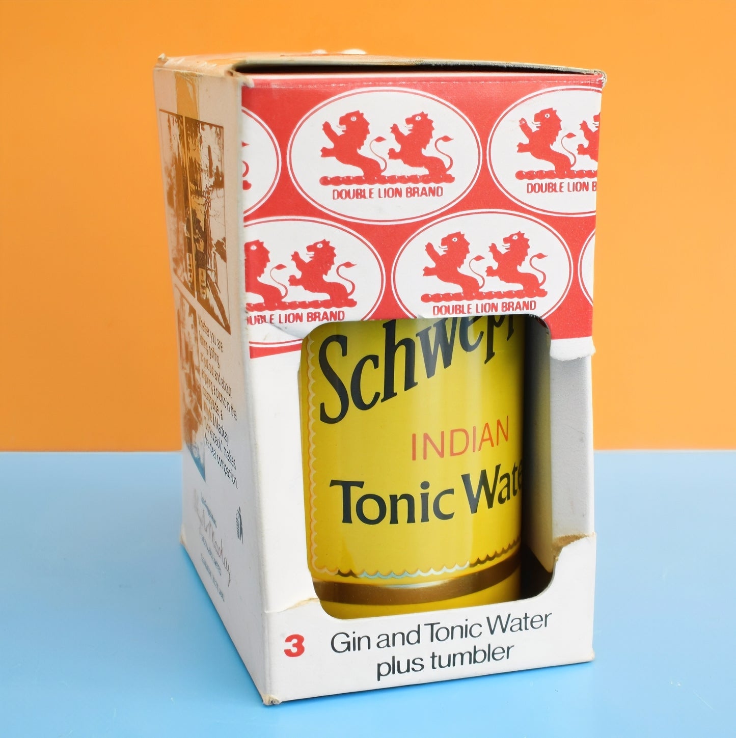 Vintage 1980s Whyte & Mackay Drinks Pack / Schweppes Can - G&T by Pineapple Retro