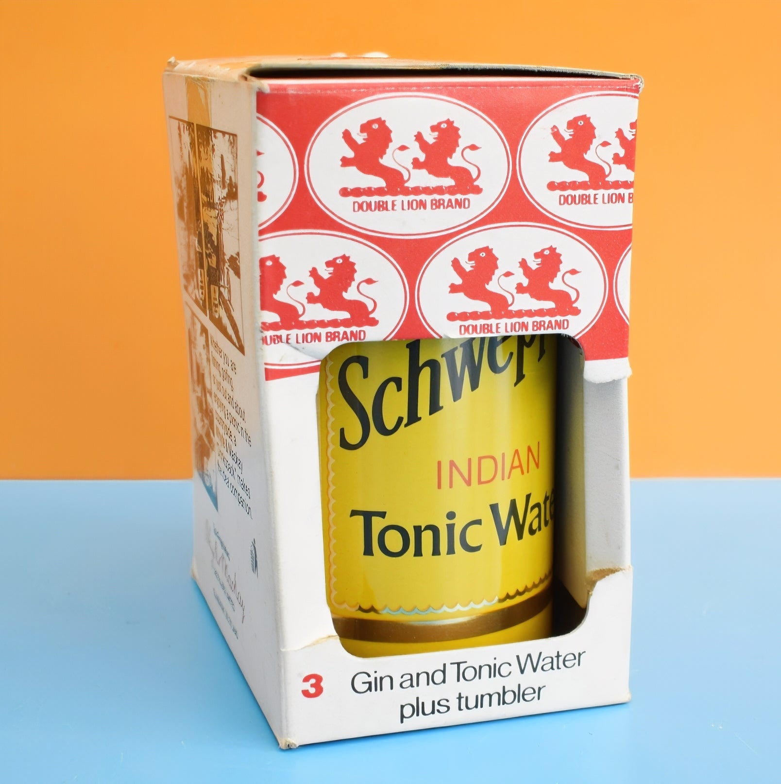 Vintage 1980s Whyte & Mackay Drinks Pack / Schweppes Can - G&T by Pineapple Retro