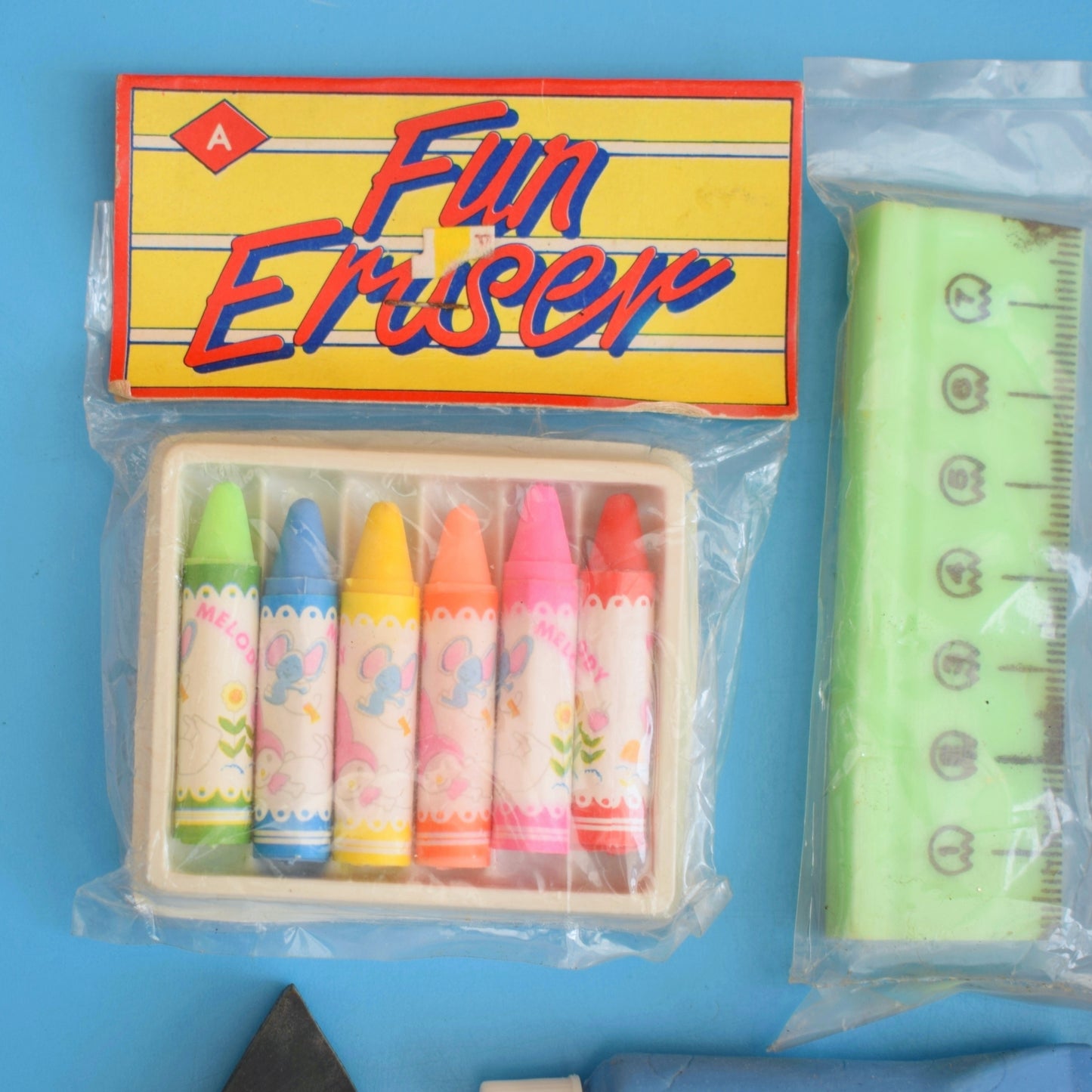 Vintage 1980s Collectable Erasers / Rubbers - Art Equipment