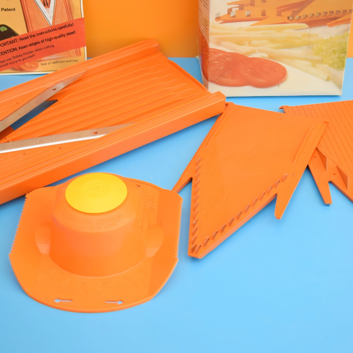 Vintage 1970s Gourmet Slicer - Orange (Boxed) by Vintage