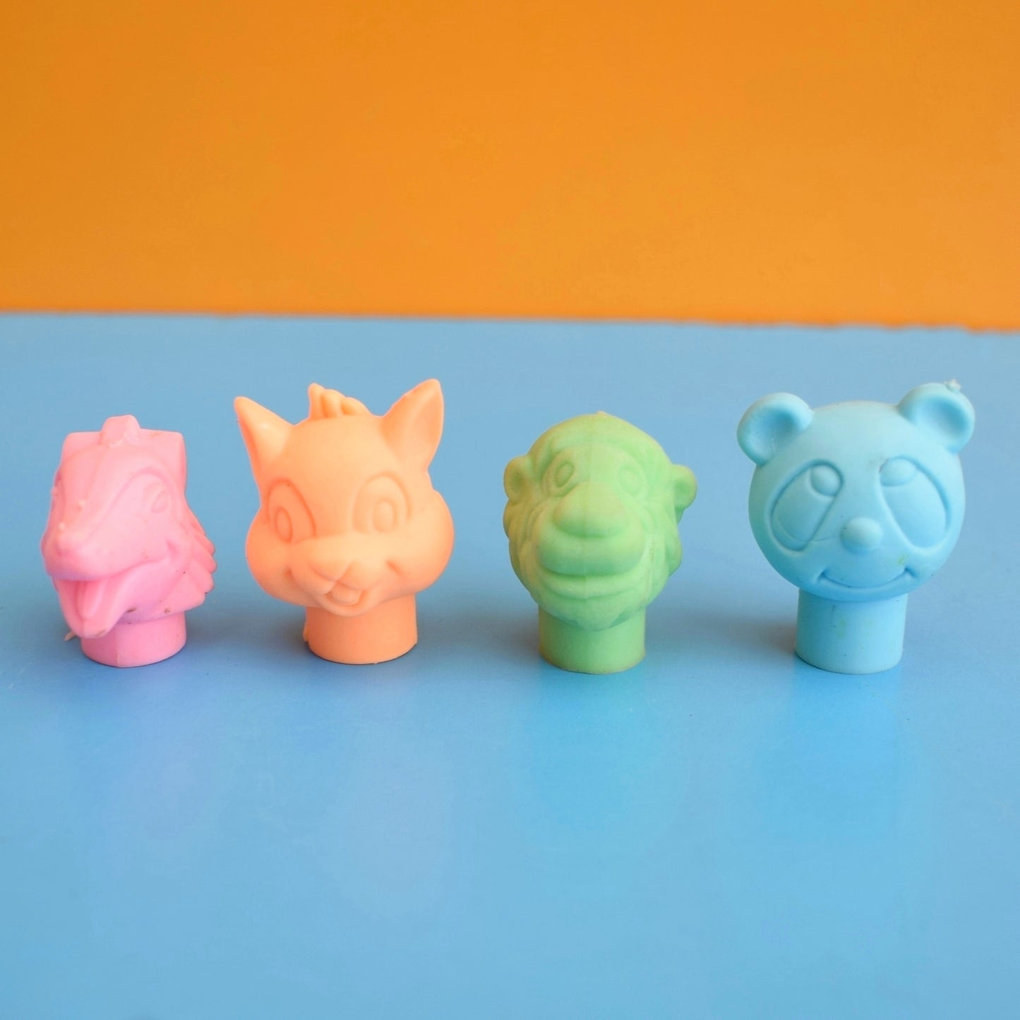 Vintage 1980s Collectable Erasers / Rubbers - Pencil Toppers