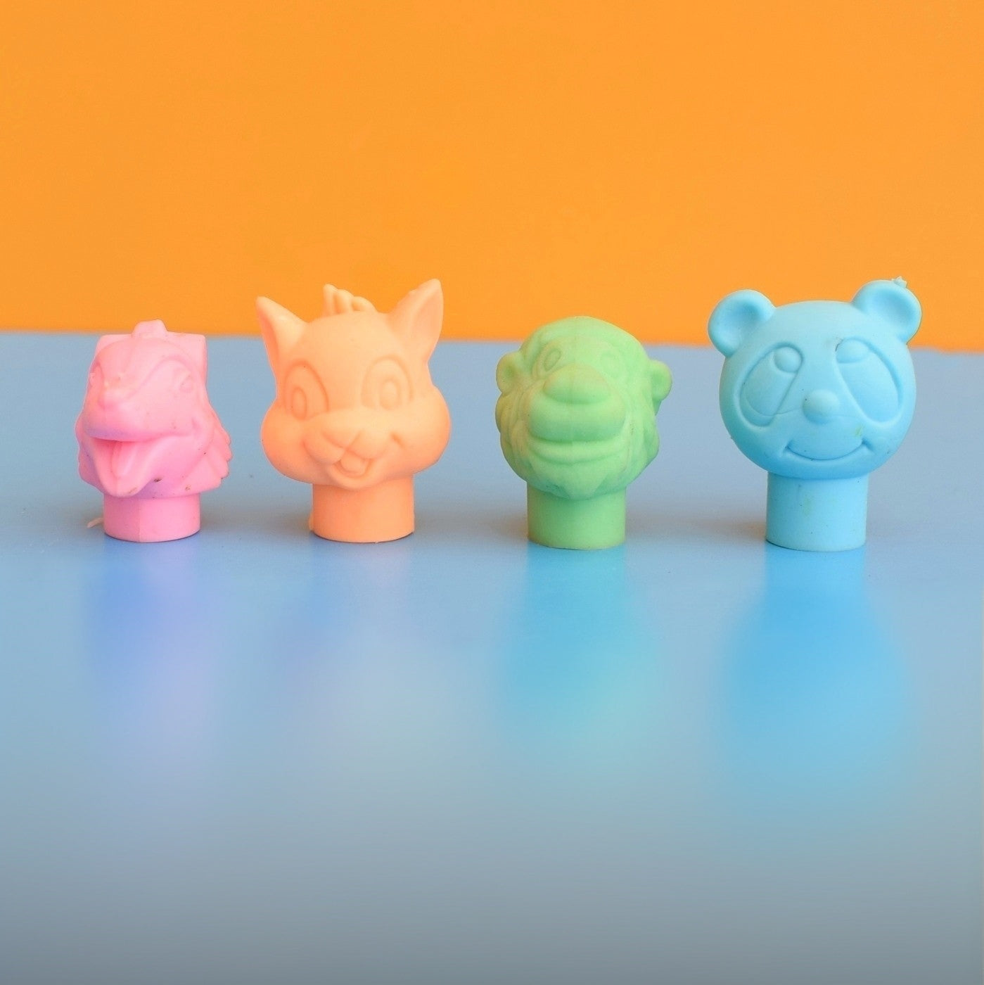 Vintage 1980s Collectable Erasers / Rubbers - Pencil Toppers