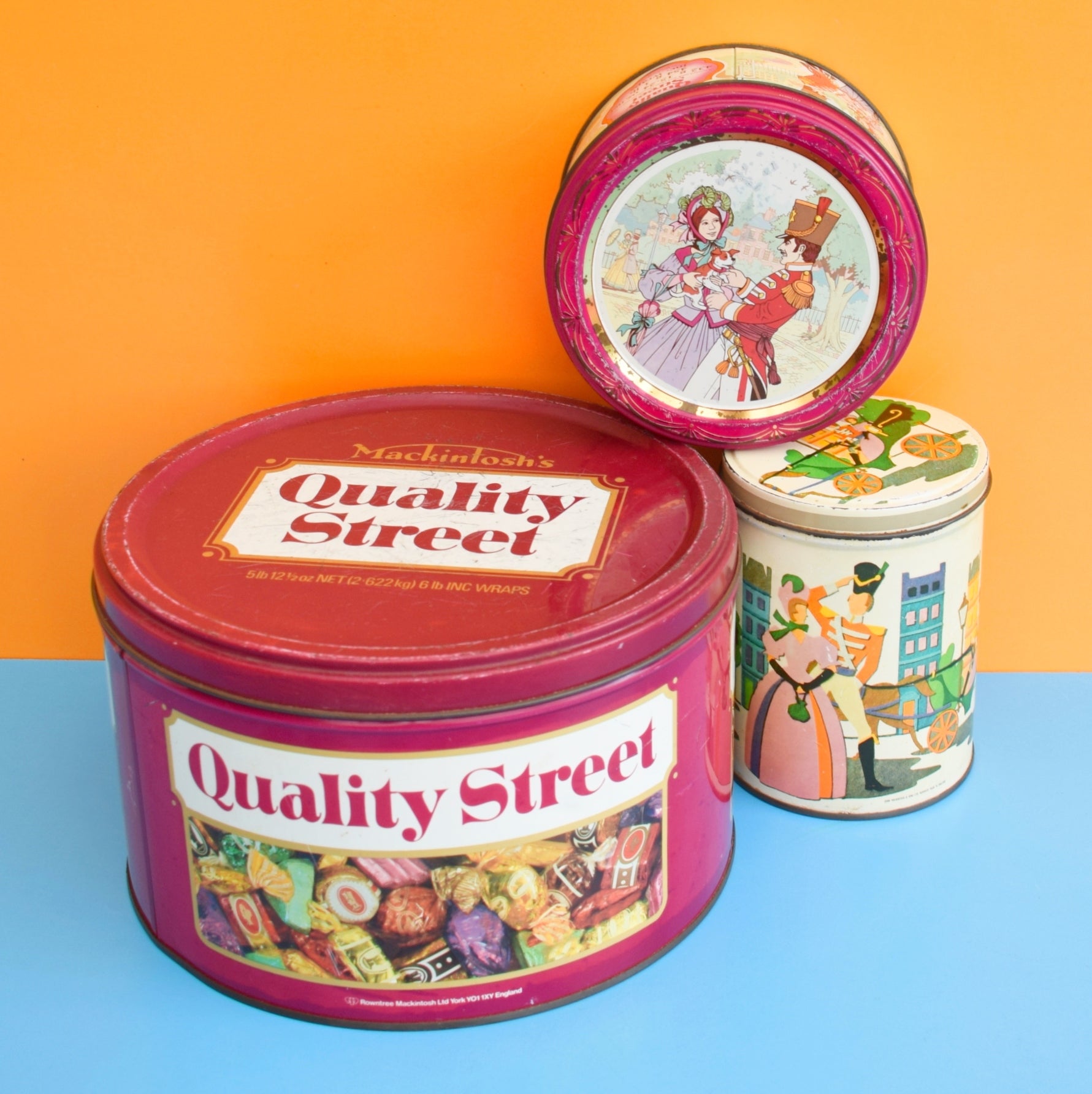 Vintage 1970s Quality Street Chocolate Sweet Tins - Various by Pineapple Retro