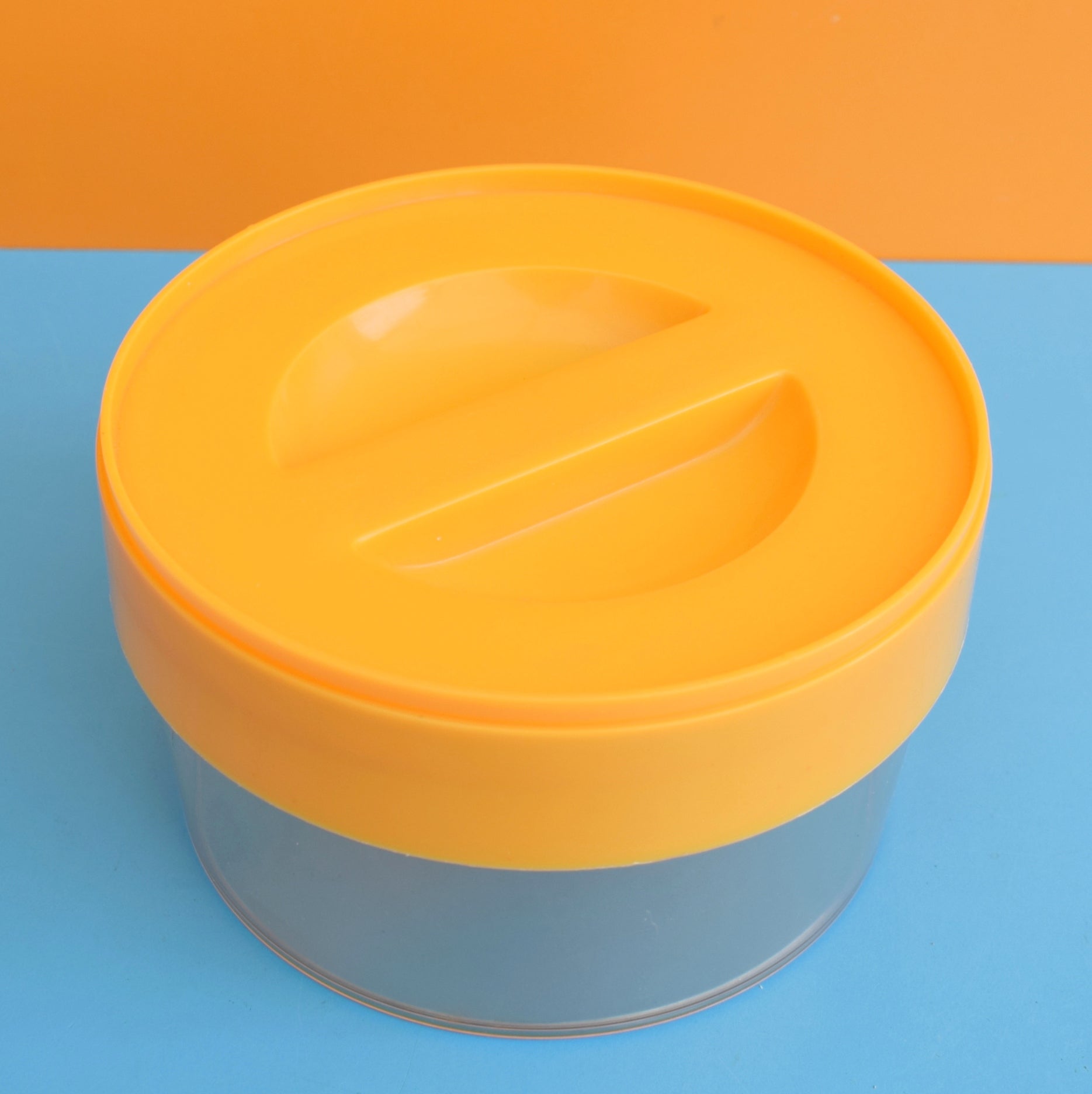 Vintage 1970s Plastic Container Erik Kold Denmark - Eggy Yellow . by Pineapple Retro