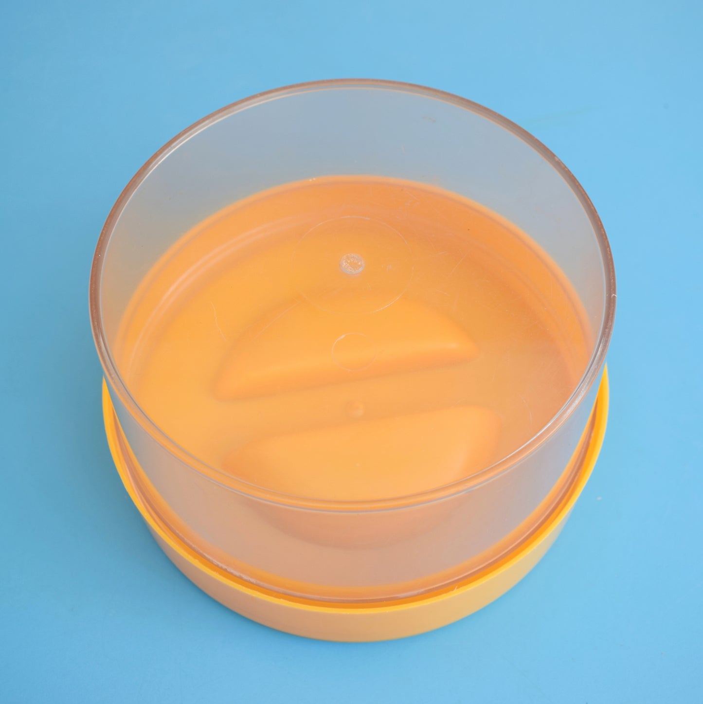 Vintage 1970s Plastic Container Erik Kold Denmark - Eggy Yellow . by Pineapple Retro