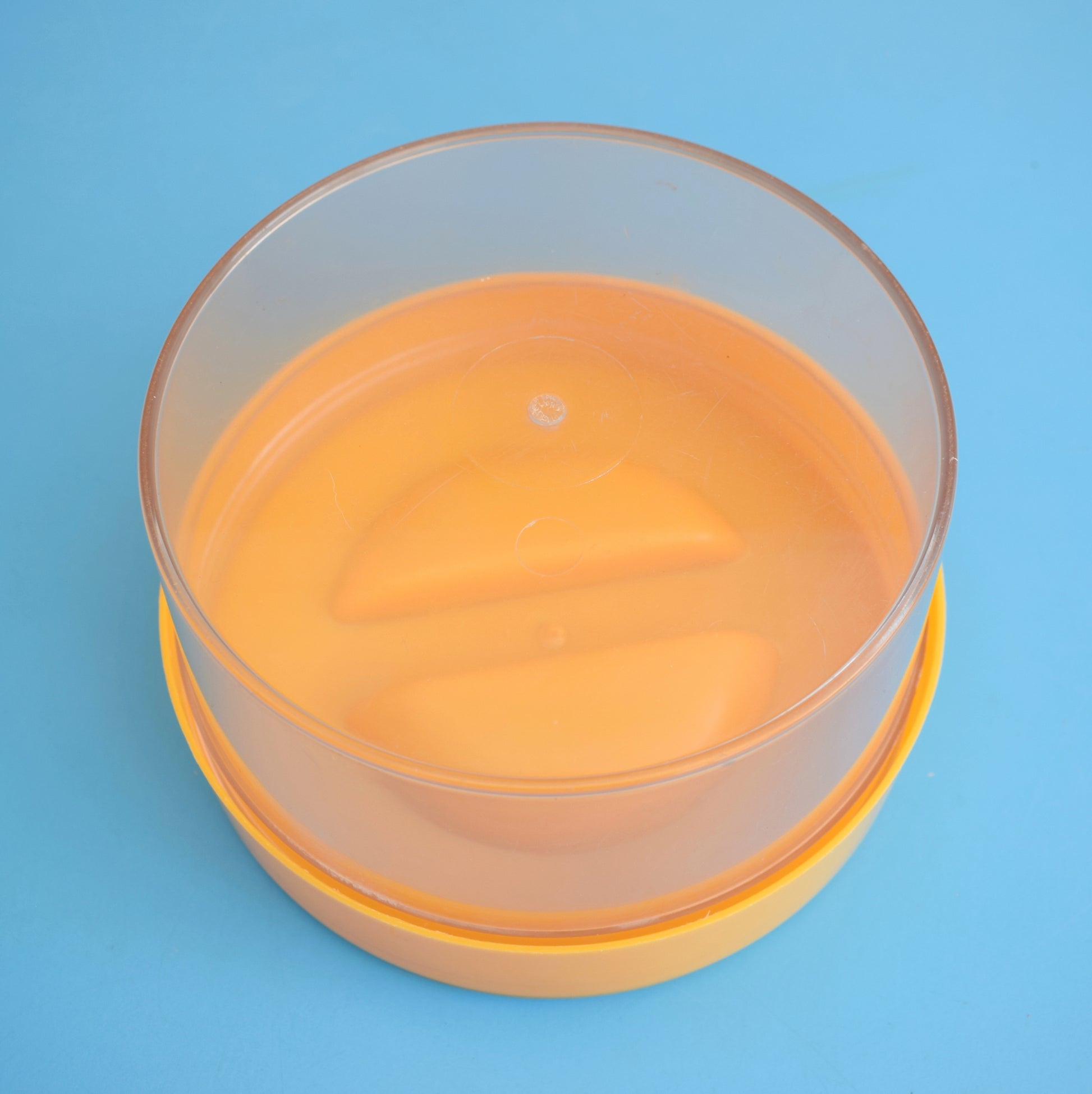 Vintage 1970s Plastic Container Erik Kold Denmark - Eggy Yellow . by Pineapple Retro