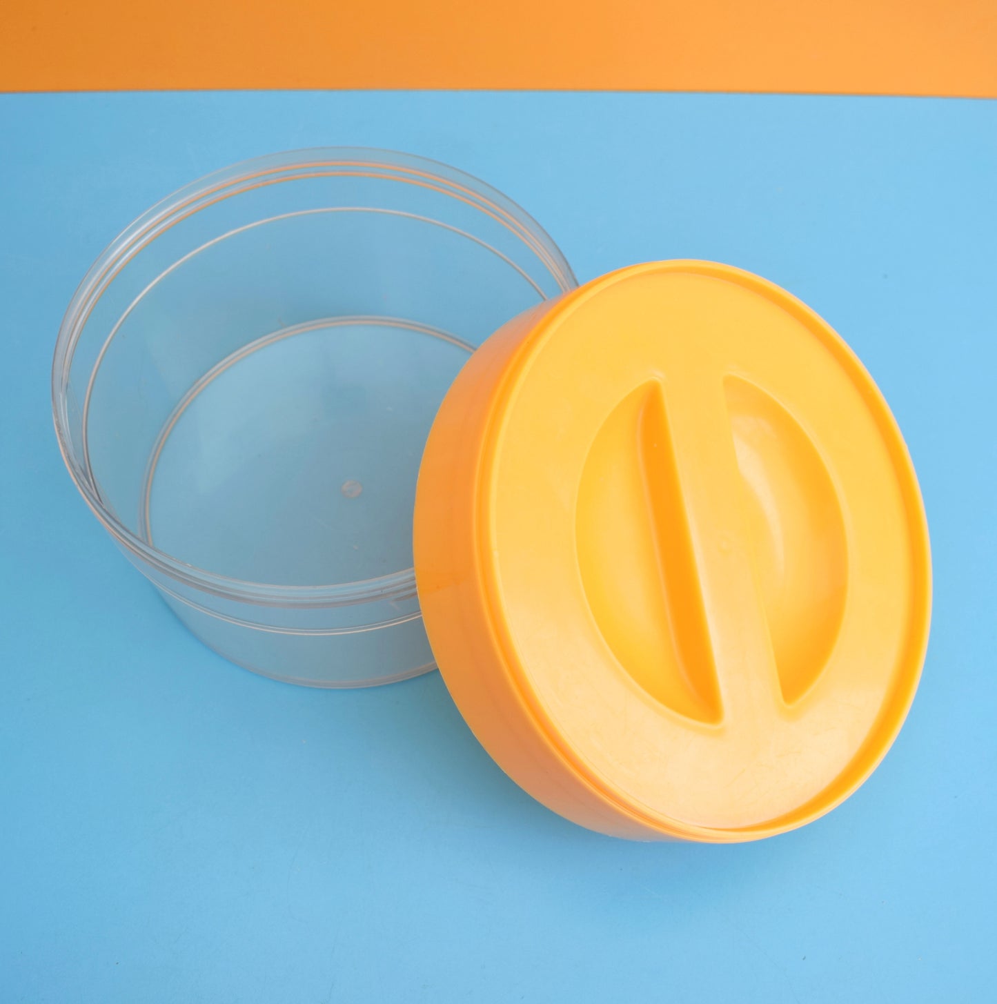 Vintage 1970s Plastic Container Erik Kold Denmark - Eggy Yellow . by Pineapple Retro