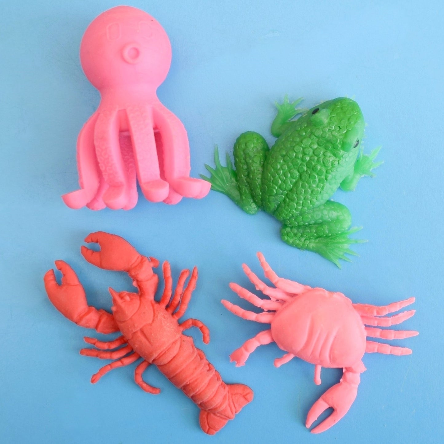 Vintage 1980s Collectable Erasers / Rubbers - Pencil Topper / Animals