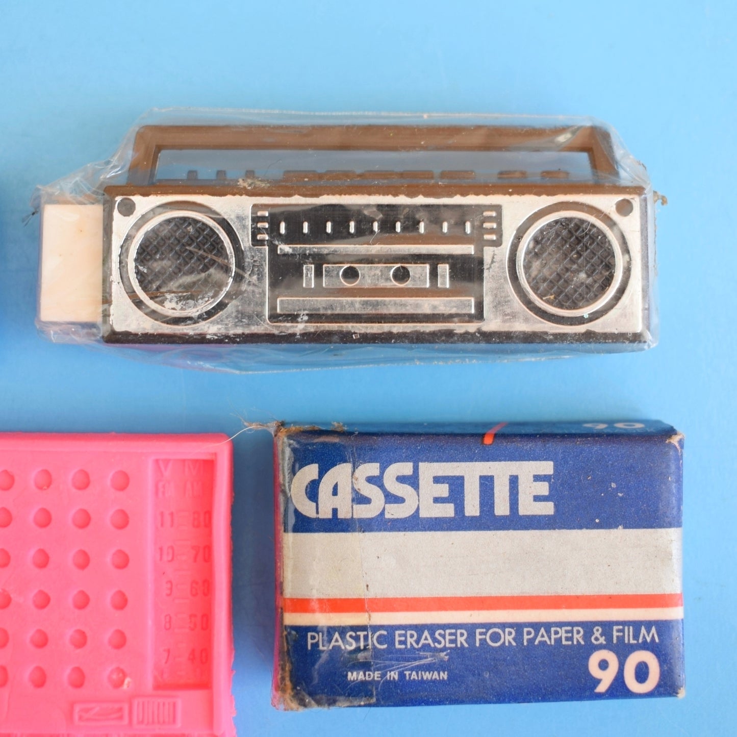 Vintage 1980s Collectable Erasers / Rubbers - Technology / Gamining