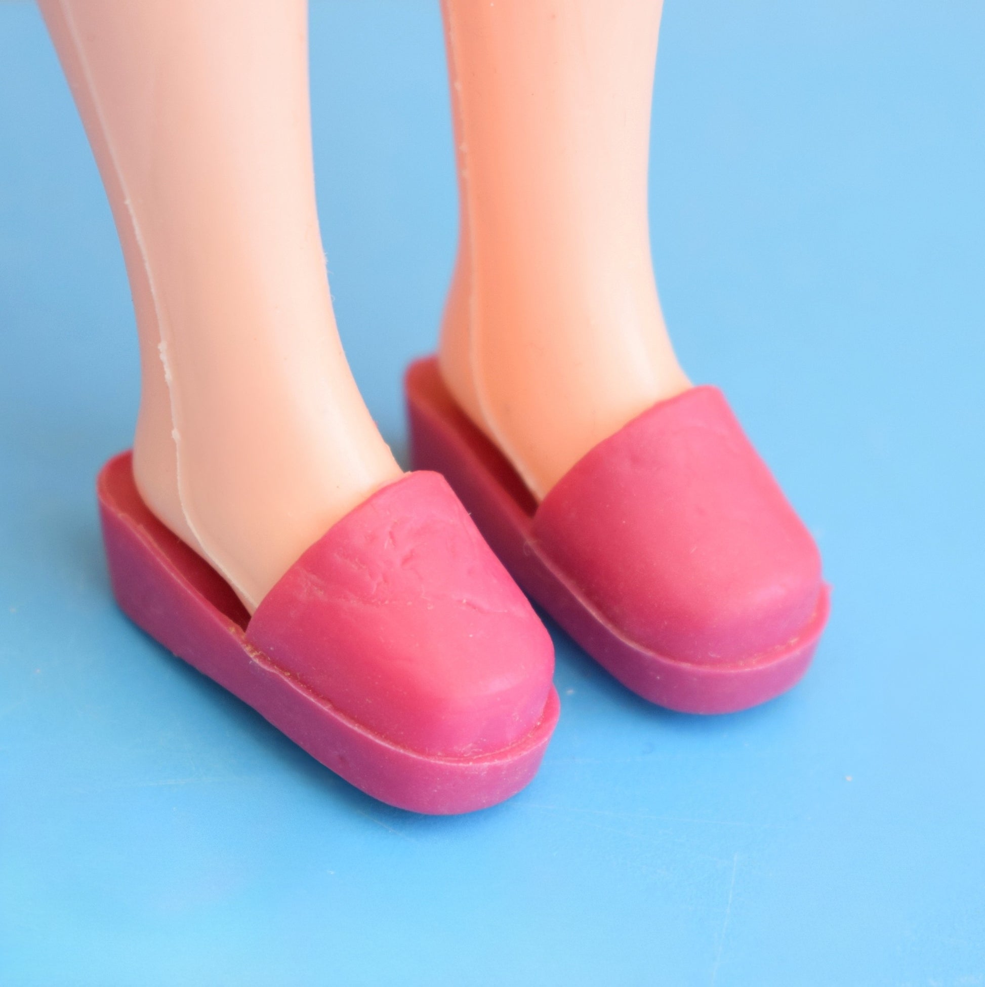 Vintage 1970s Sindy Doll Separates Outfit- Pink Shift Dress & Shoes by Pineapple Retro