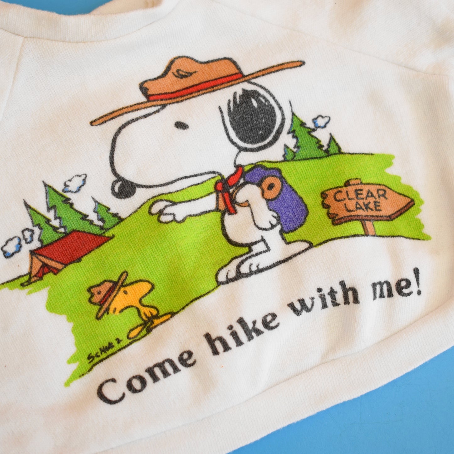 Vintage 1970s Snoopy T Shirt - Come Hike With Me! by Vintage