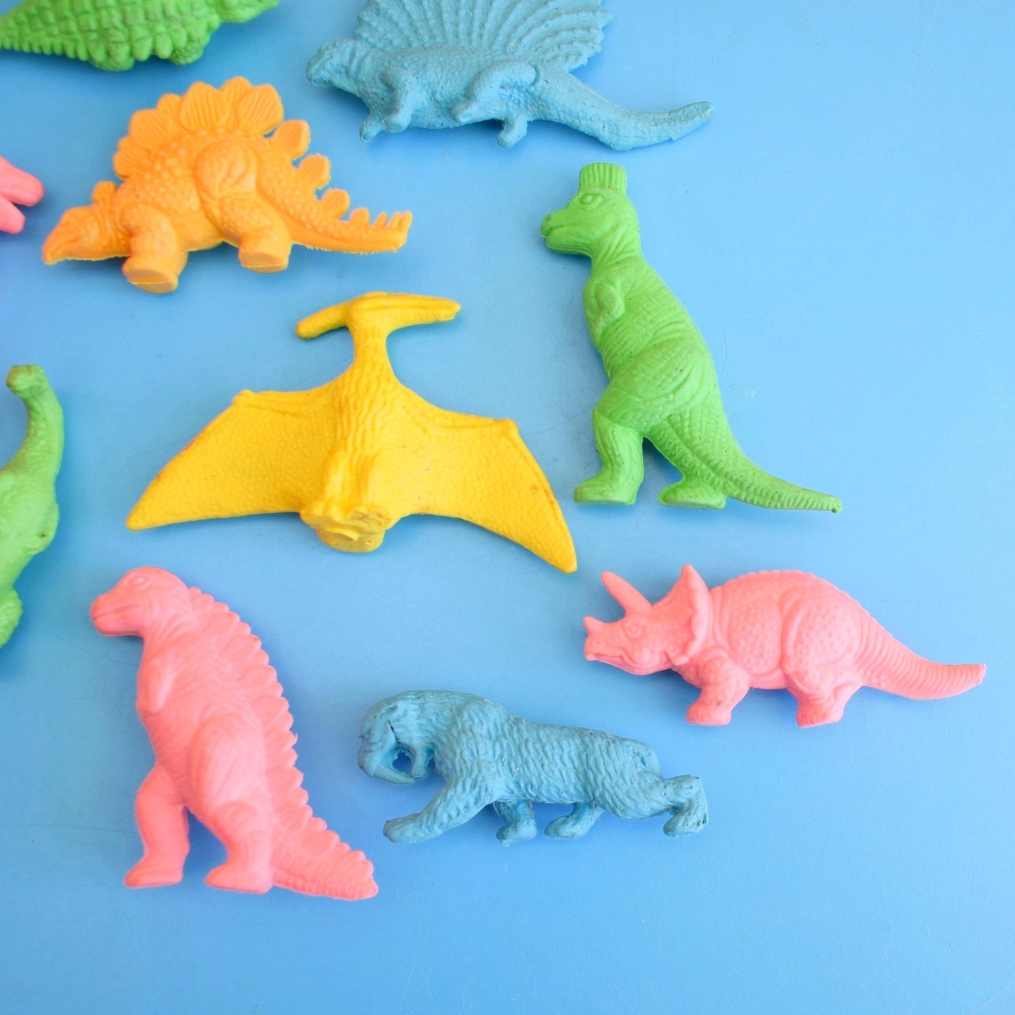 Vintage 1980s Collectable Erasers / Rubbers - Dinosaurs by Pineapple Retro