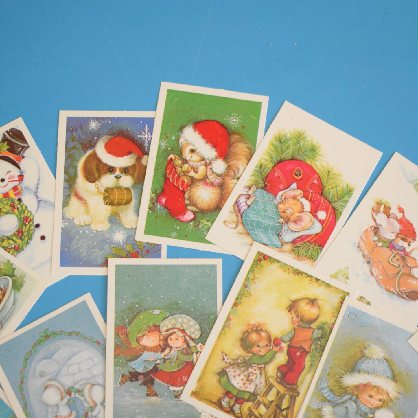 Vintage 1960s Gift Tags - Present Wrapping / Parcel Stickers by Pineapple Retro