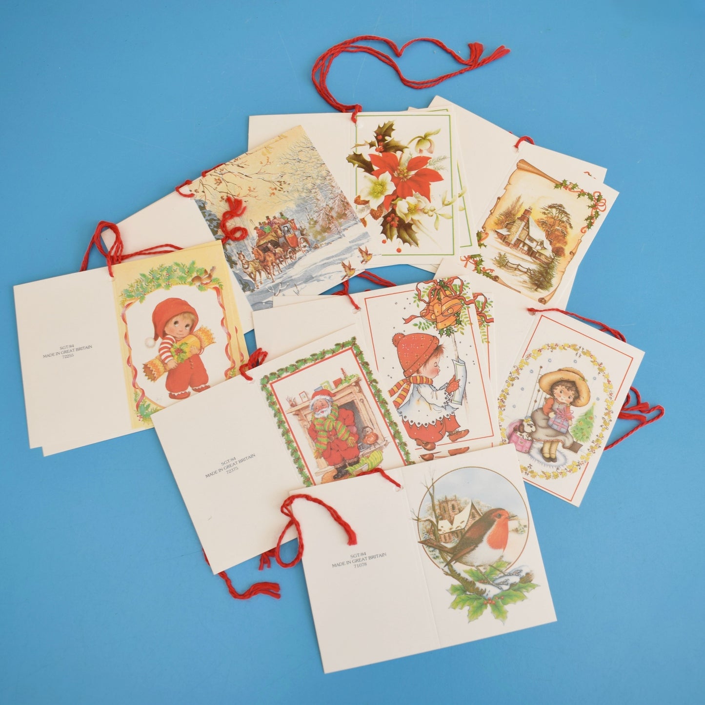 Vintage 1960s Gift Tags - Present Wrapping / Parcel Stickers by Pineapple Retro
