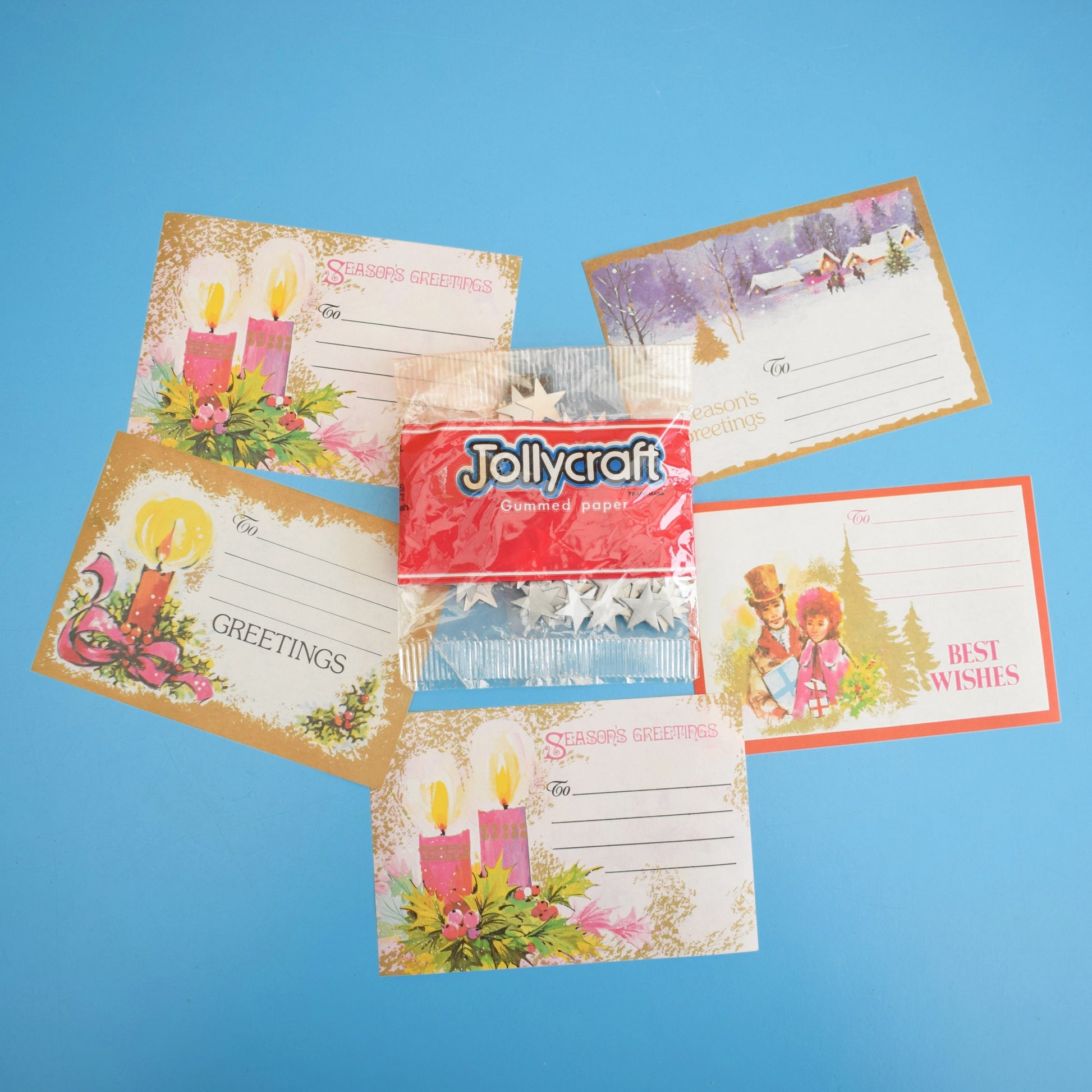 Vintage 1960s Present Wrapping - Parcel Stickers by Pineapple Retro