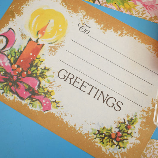 Vintage 1960s Present Wrapping - Parcel Stickers by Pineapple Retro
