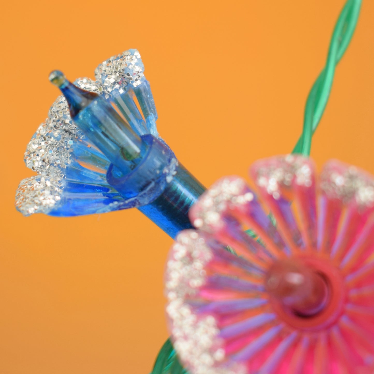 Vintage 1960s Christmas Glitter Flower Lights - Pifco by Pineapple Retro