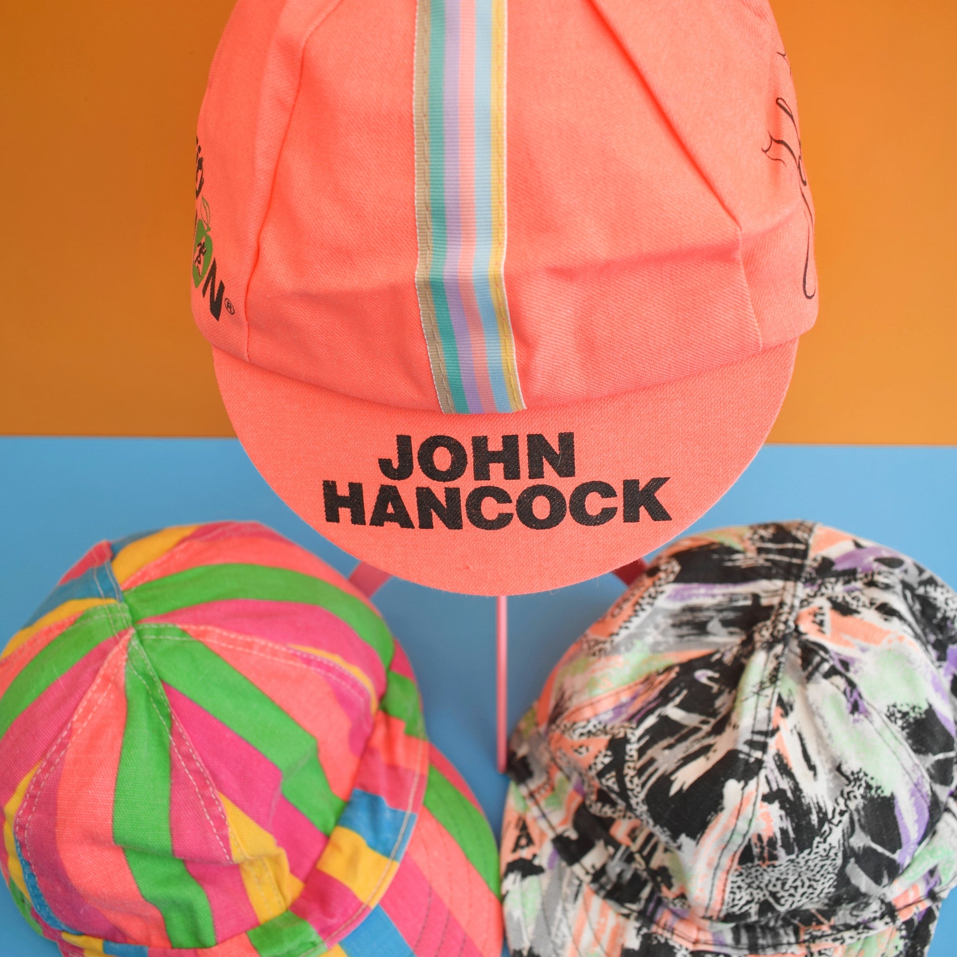 Vintage 1980/90s Caps - Classic Patterns / John Hancock New York Marathon by Vintage