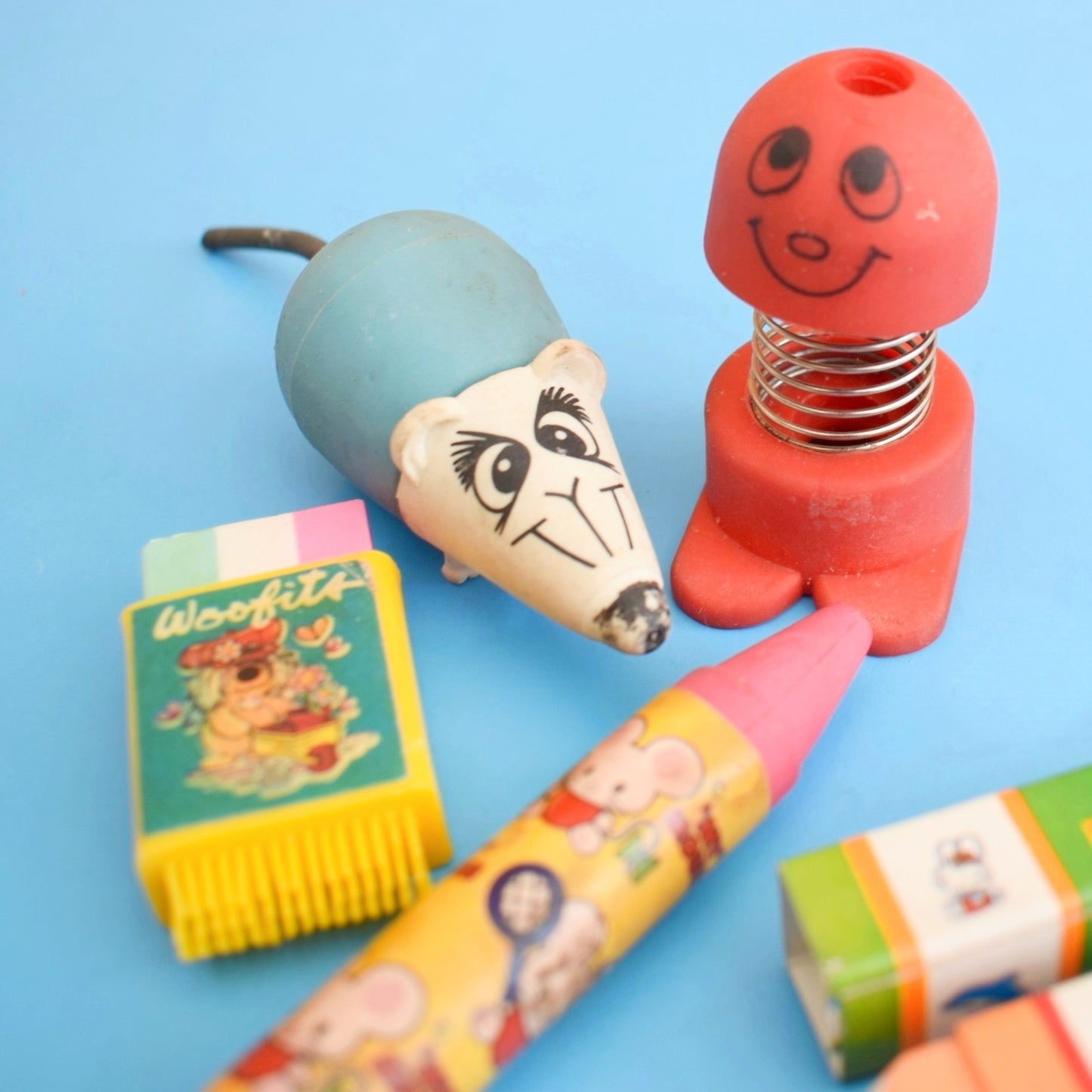 Vintage 1980s Collectable Erasers / Rubbers - Pac Man / Kitsch