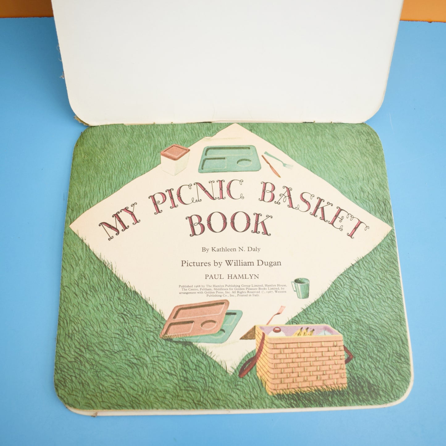 Vintage 1960s My Picnic Basket Book - kids