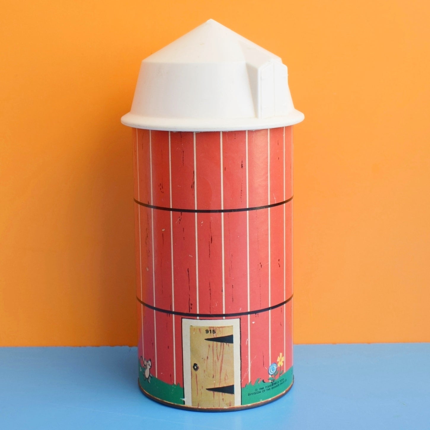 Vintage 1960s Fisher Price Spare Silo For Farm Set / Container / Storage by Pineapple Retro