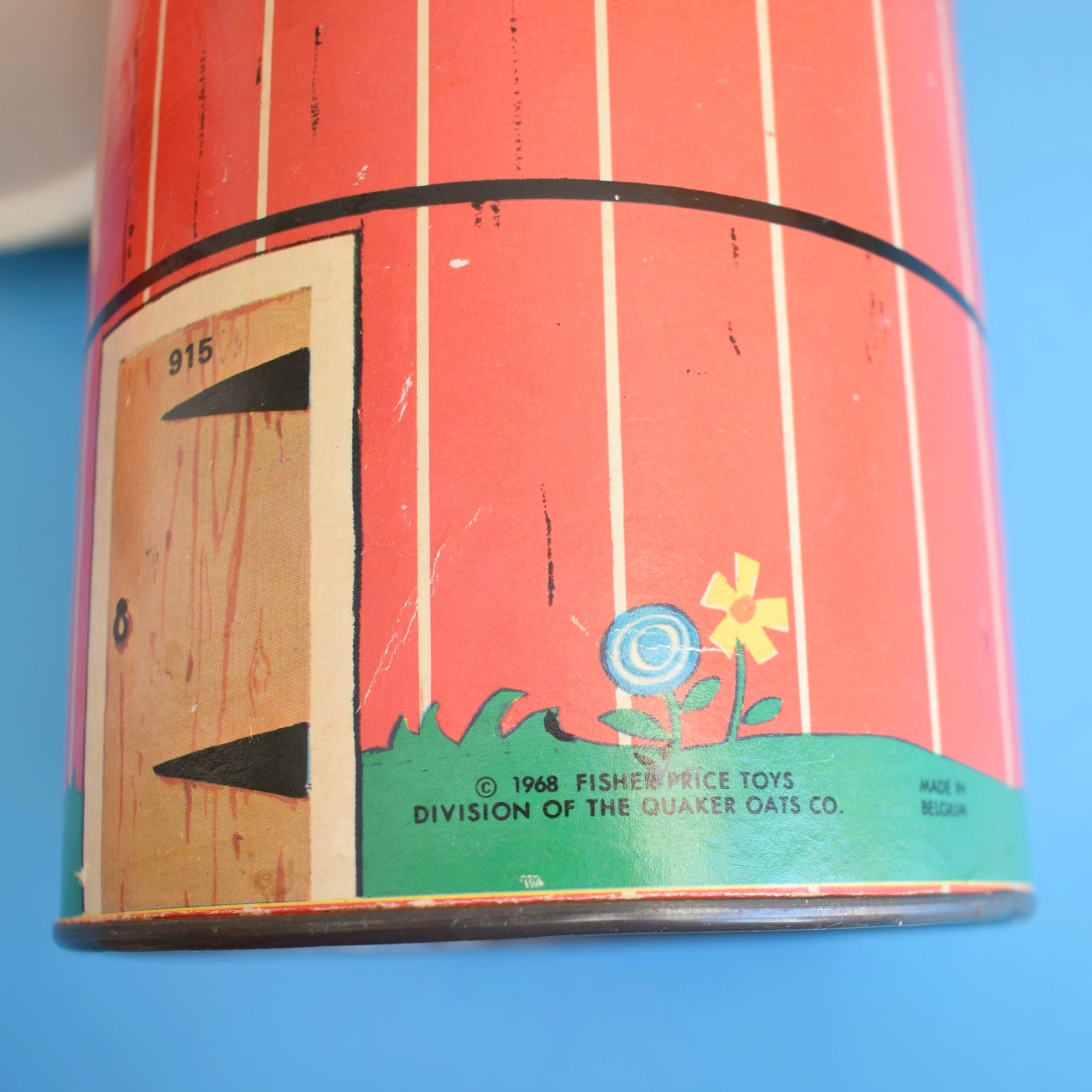 Vintage 1960s Fisher Price Spare Silo For Farm Set / Container / Storage by Pineapple Retro