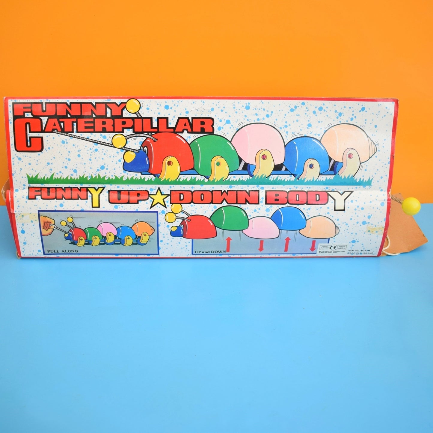 Vintage 1980s Pull Along Caterpillar Toys