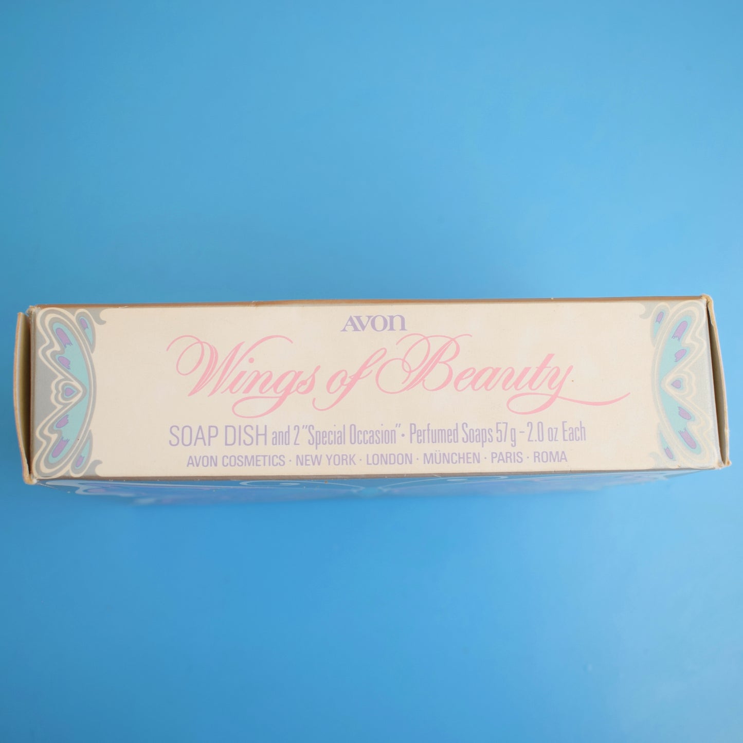 Vintage 1980s Avon Butterfly Soap & Soap Dish- Wings Of Beauty - Boxed by Pineapple Retro