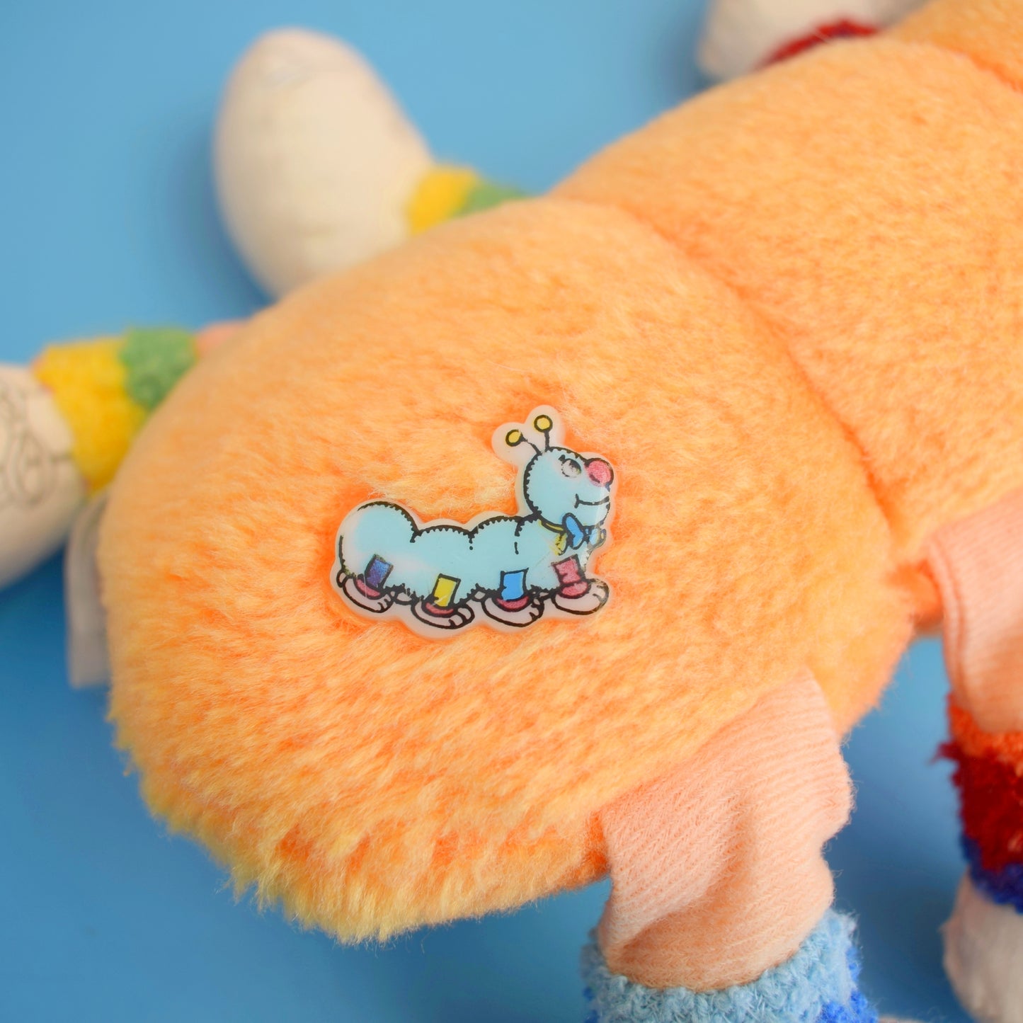 Vintage 1980s Lots-a-Lots-a-Legs Plush Caterpillar Toy by Vintage