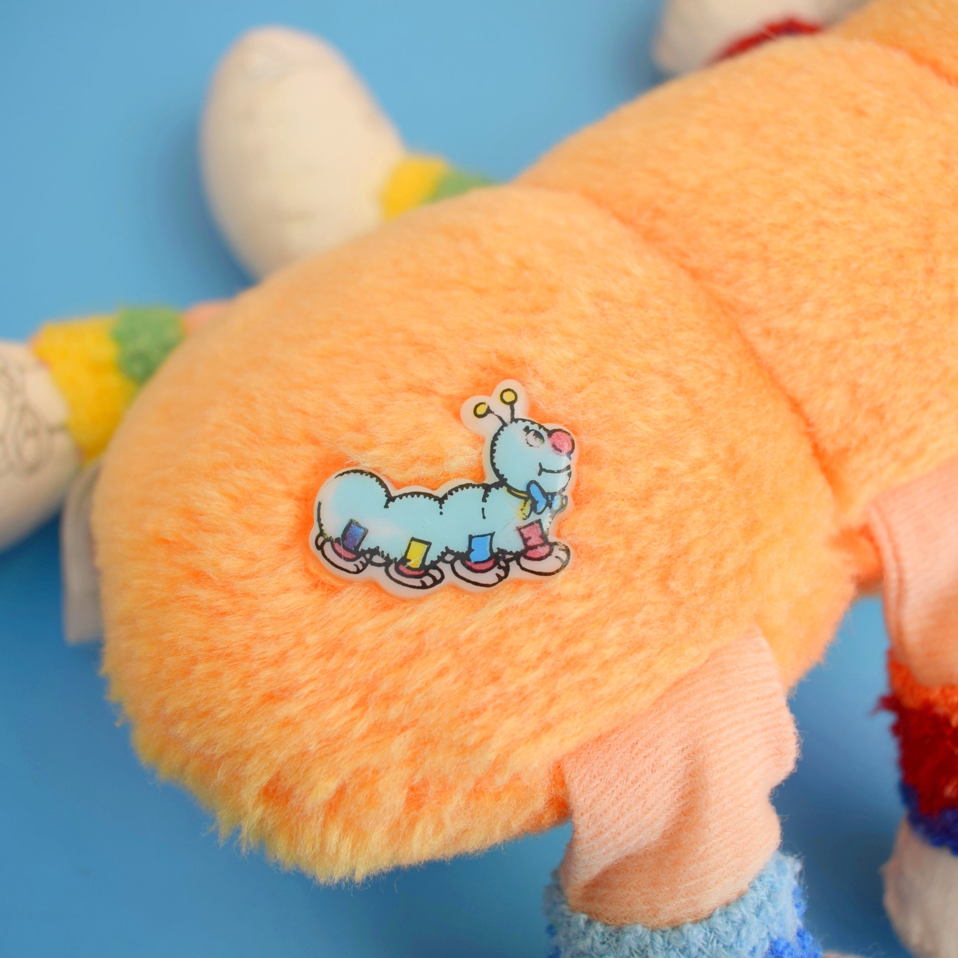 Vintage 1980s Lots-a-Lots-a-Legs Plush Caterpillar Toy by Vintage
