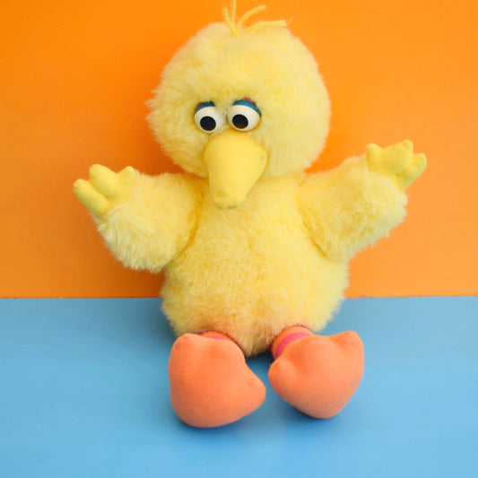 Vintage 1990s Fluffy Big Bird Toy - Sesame Street - Tyco