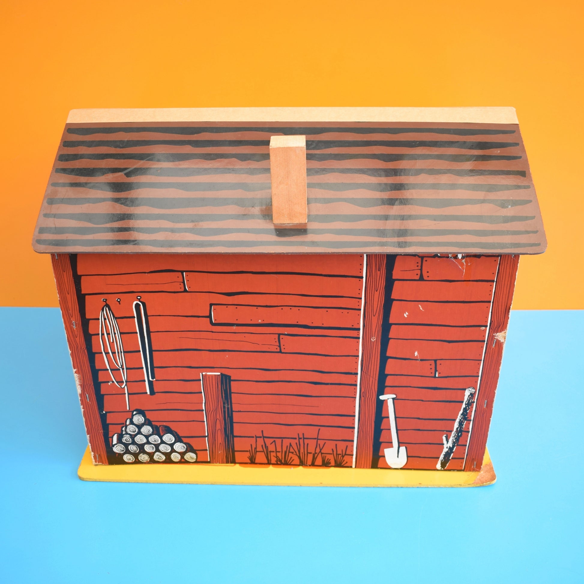 Vintage 1970s Wooden Lone Ranger Marx / Sio Play Set - Farmstead Building by Pineapple Retro