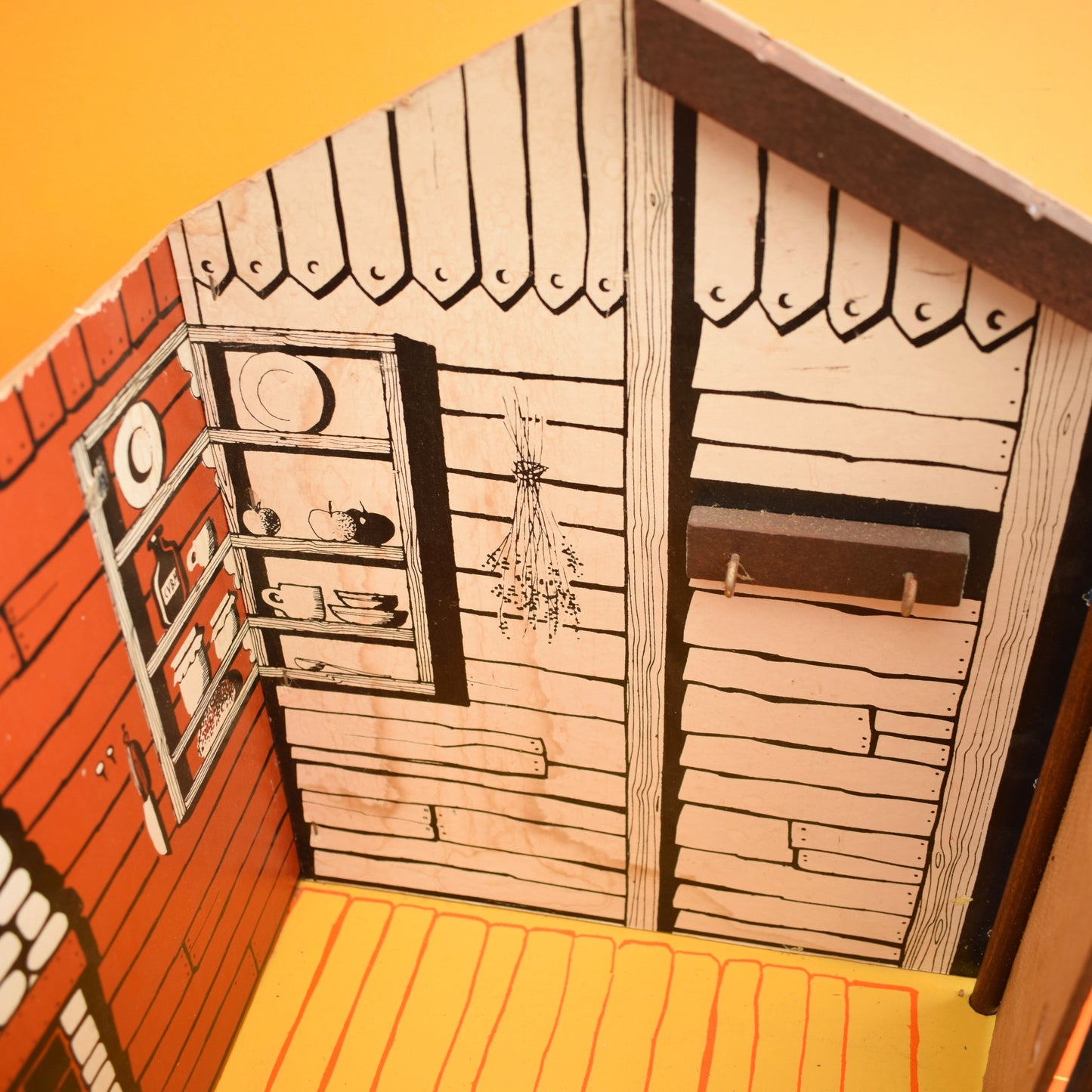 Vintage 1970s Wooden Lone Ranger Marx / Sio Play Set - Farmstead Building by Pineapple Retro