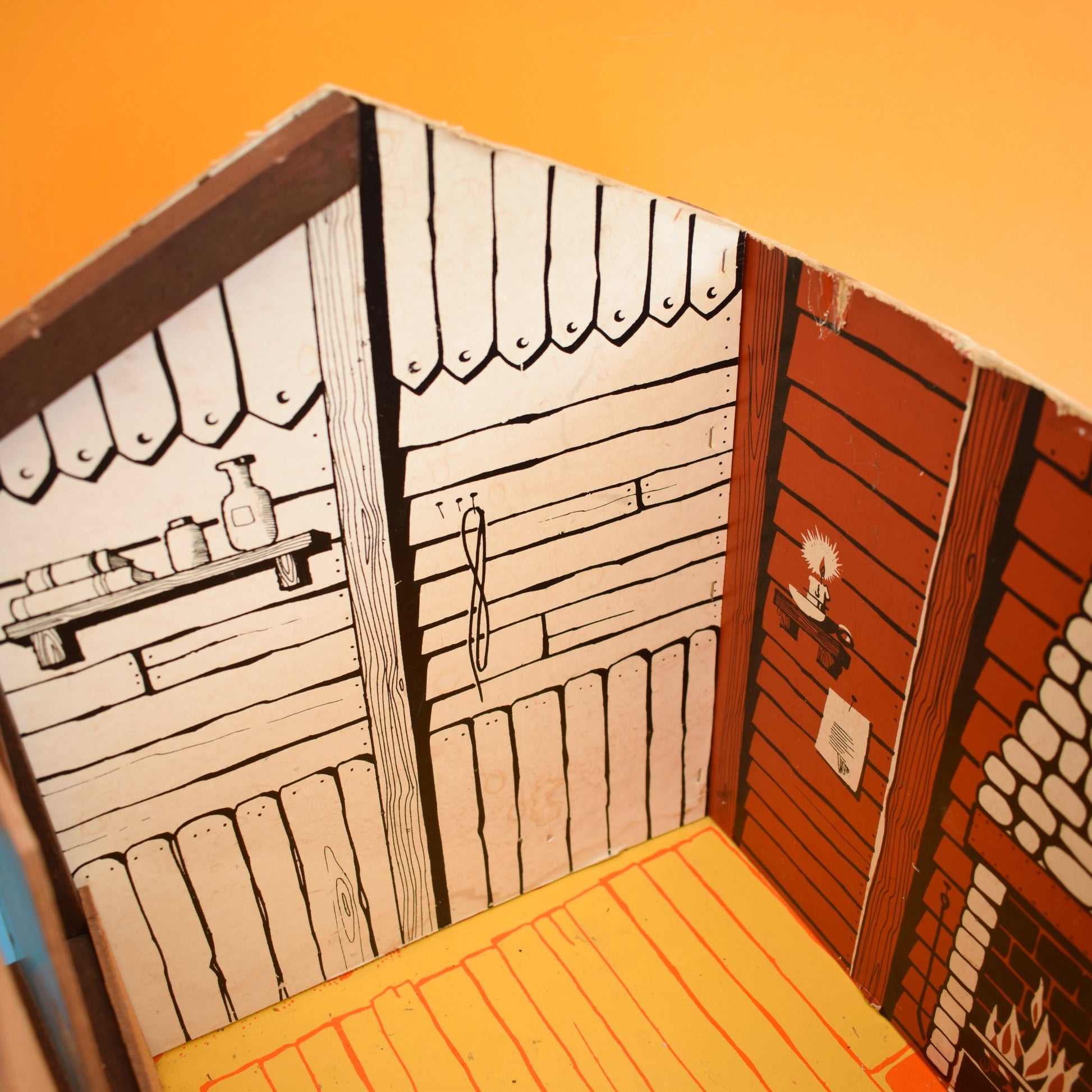 Vintage 1970s Wooden Lone Ranger Marx / Sio Play Set - Farmstead Building by Pineapple Retro
