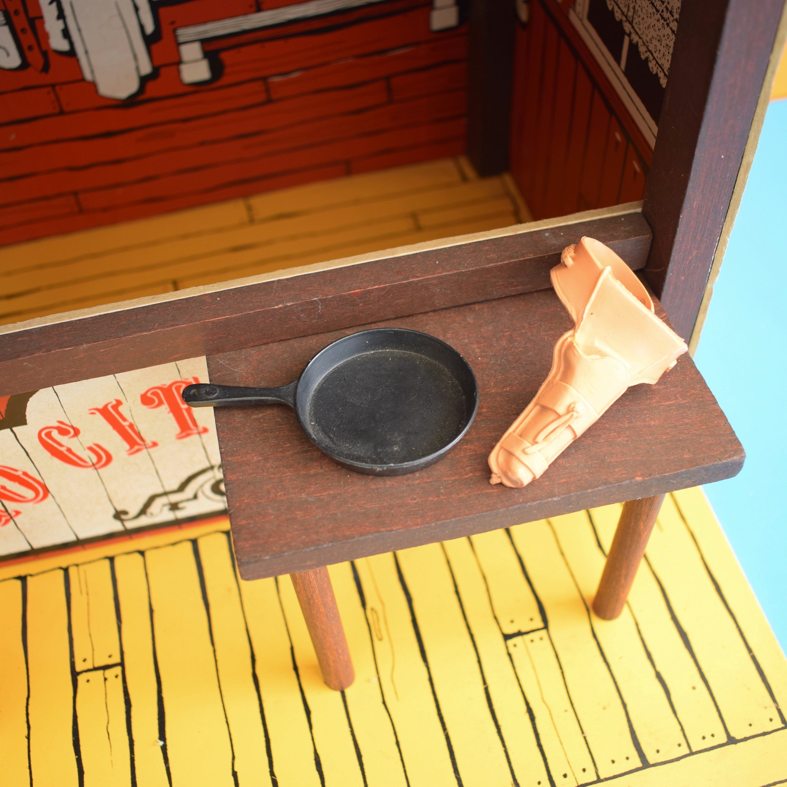 Vintage 1970s Lone Ranger Wooden Play Set Stable – Pineapple Retro