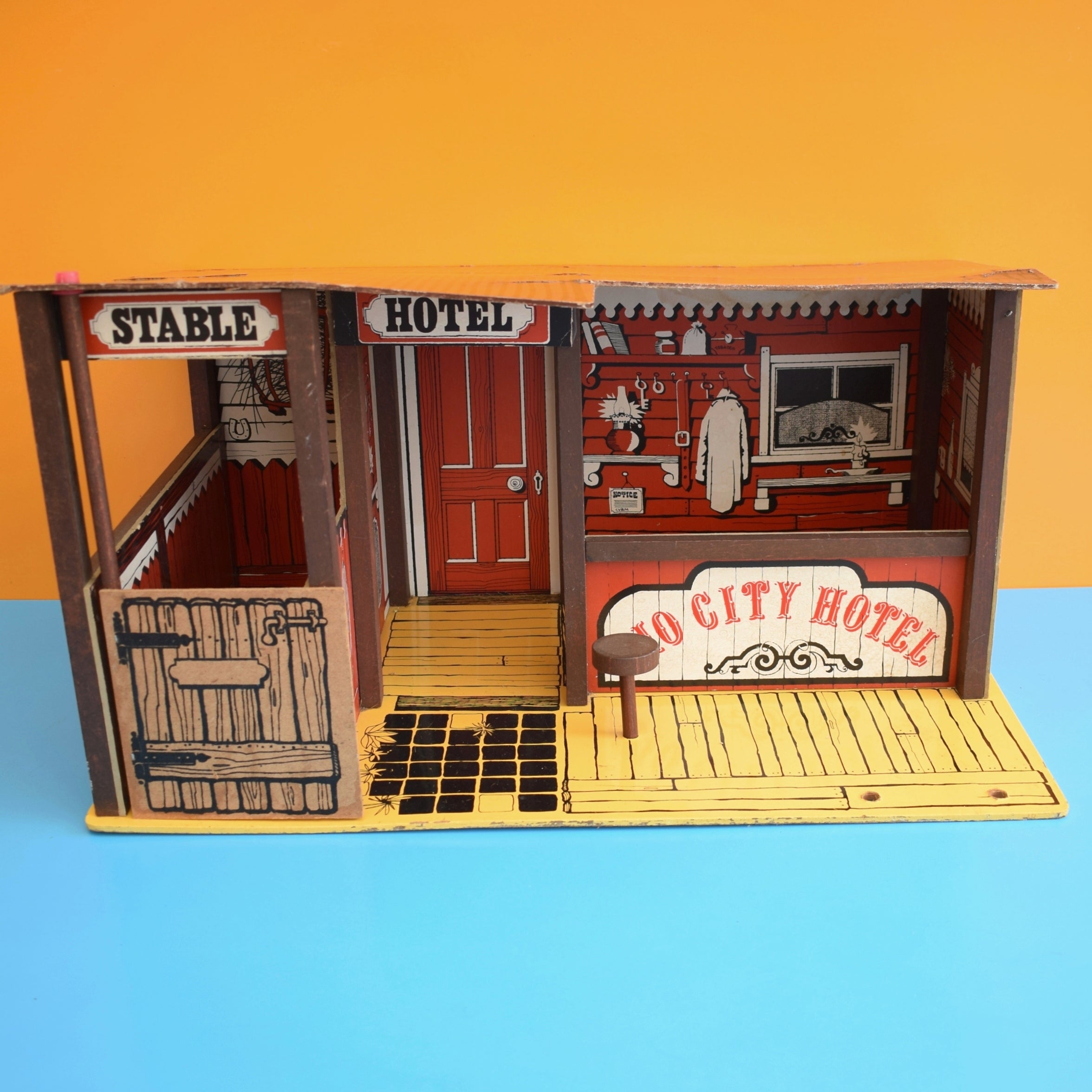 Vintage 1970s Lone Ranger Wooden Play Set Stable – Pineapple Retro