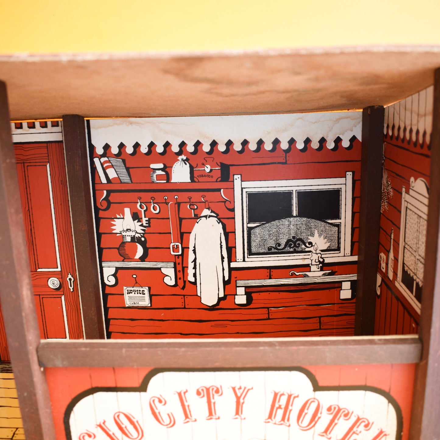 Vintage 1970s Wooden Lone Ranger Marx / Sio Play Set - Stable / Hotel by Pineapple Retro