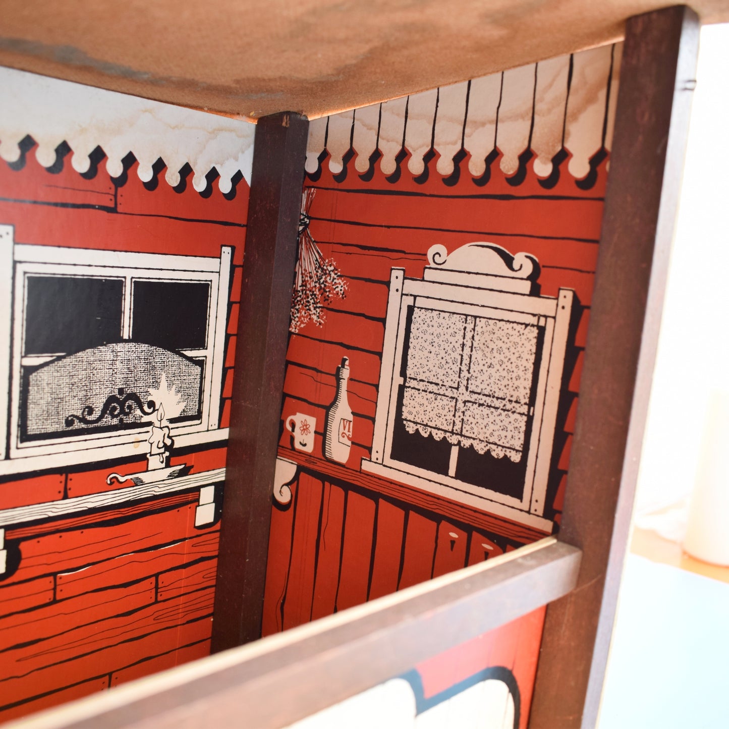 Vintage 1970s Wooden Lone Ranger Marx / Sio Play Set - Stable / Hotel by Pineapple Retro